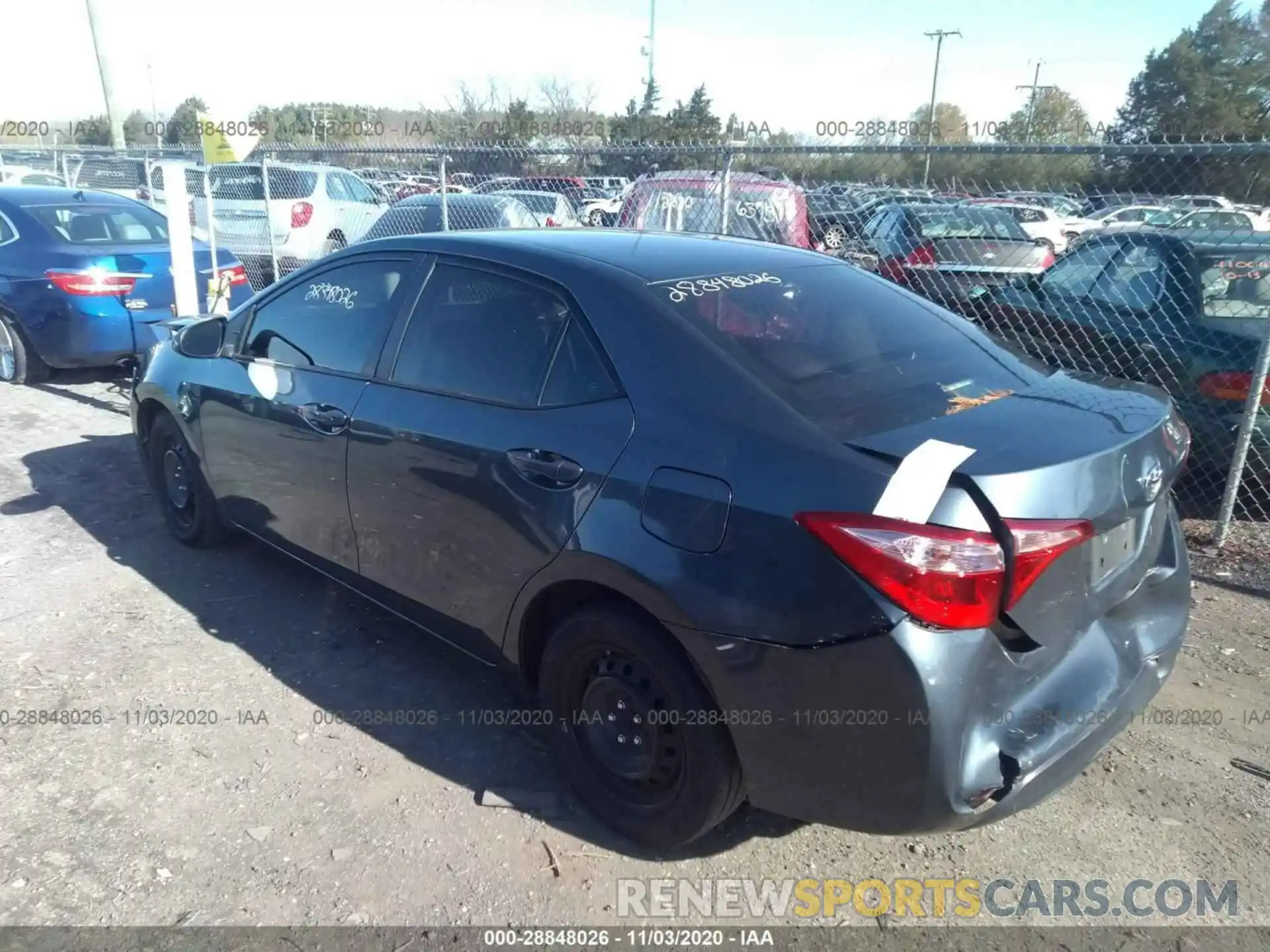 3 Photograph of a damaged car 2T1BURHE1KC240250 TOYOTA COROLLA 2019