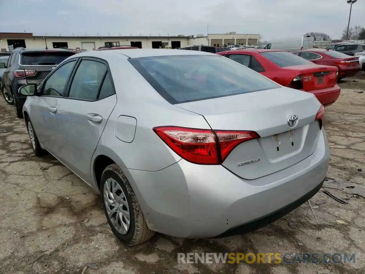 3 Photograph of a damaged car 2T1BURHE1KC242662 TOYOTA COROLLA 2019