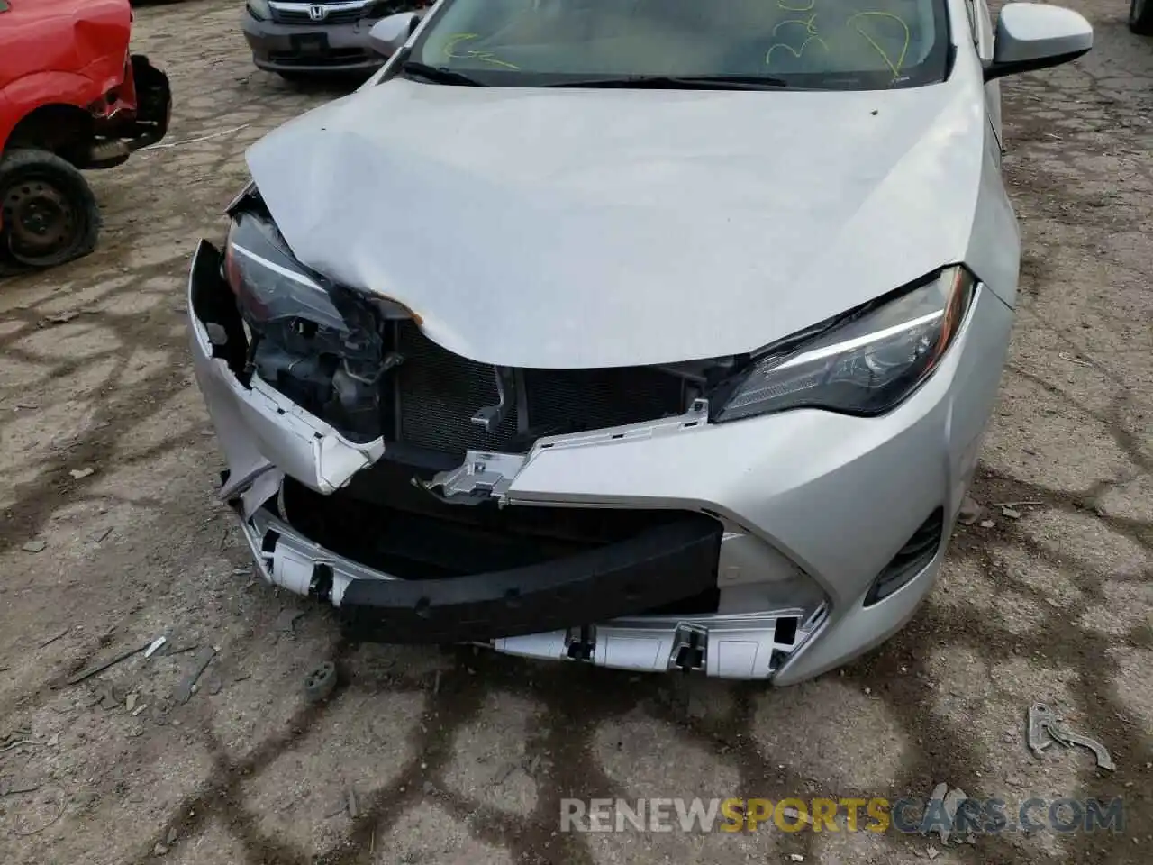 9 Photograph of a damaged car 2T1BURHE1KC242662 TOYOTA COROLLA 2019