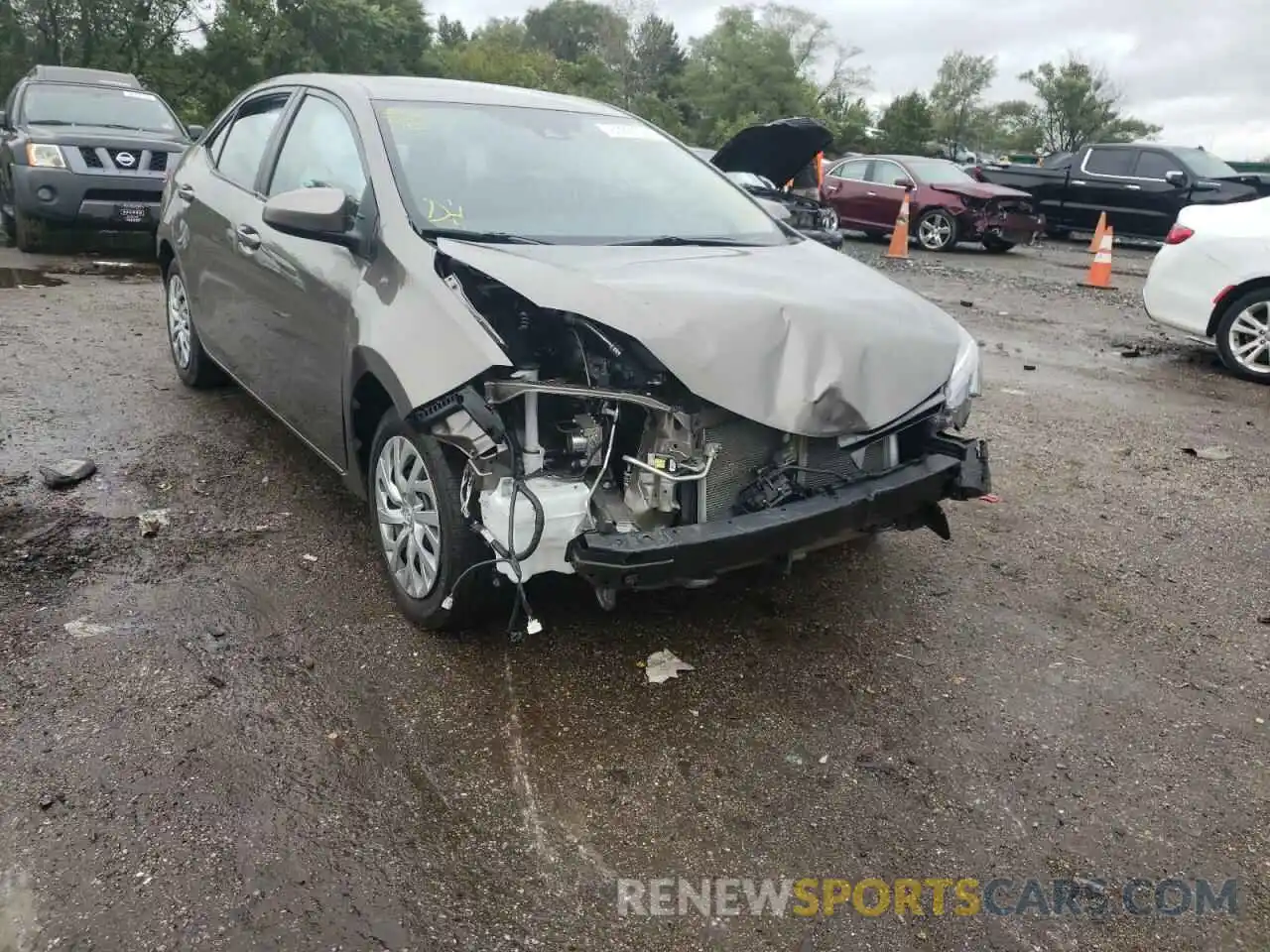 1 Photograph of a damaged car 2T1BURHE1KC243150 TOYOTA COROLLA 2019