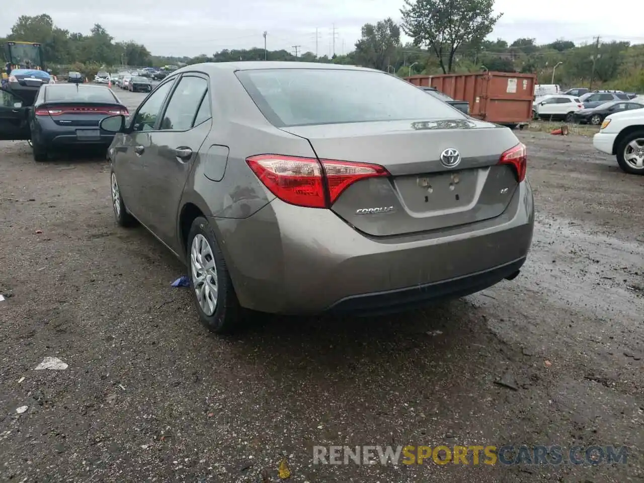 3 Photograph of a damaged car 2T1BURHE1KC243150 TOYOTA COROLLA 2019