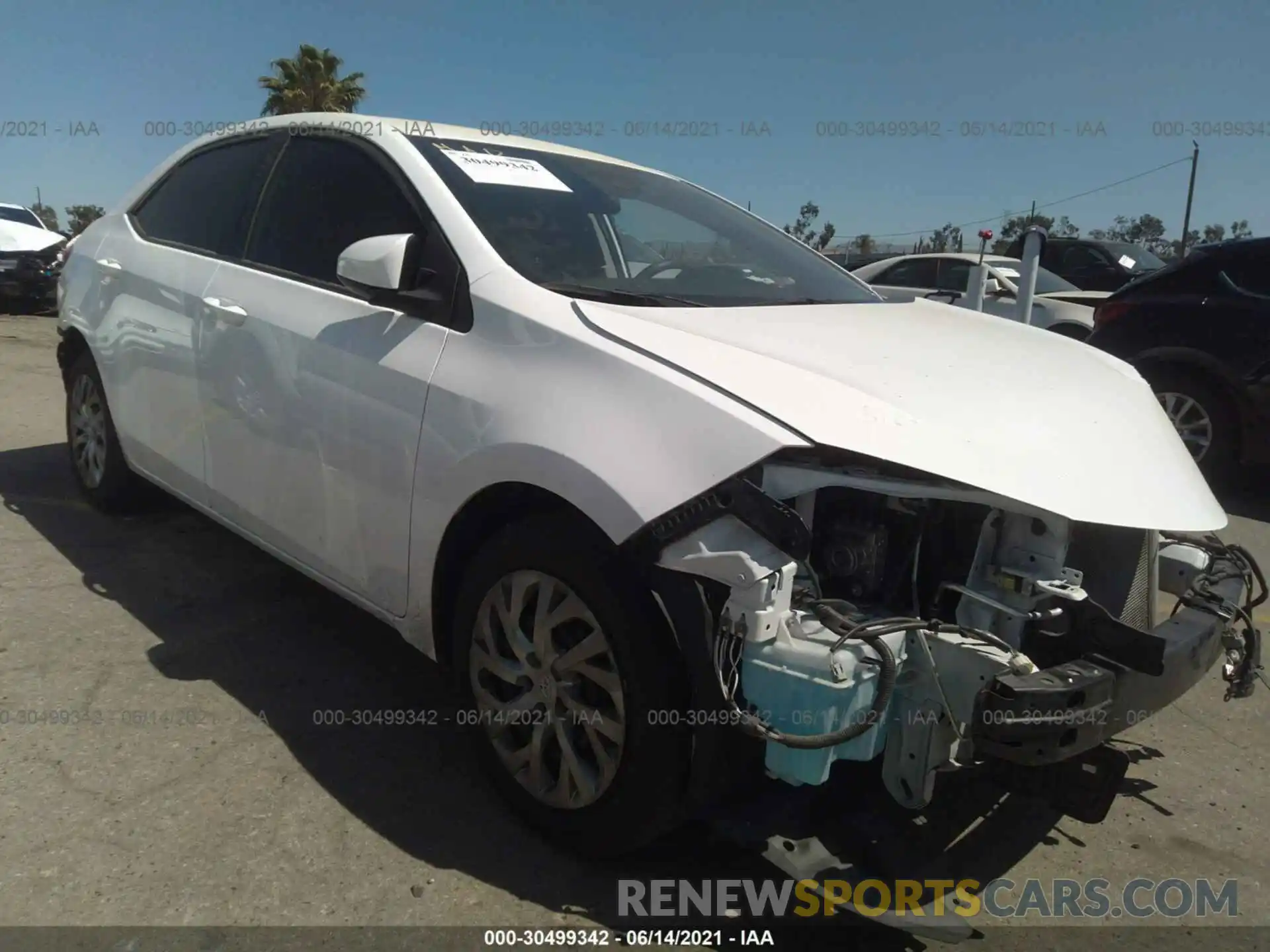 1 Photograph of a damaged car 2T1BURHE1KC243438 TOYOTA COROLLA 2019