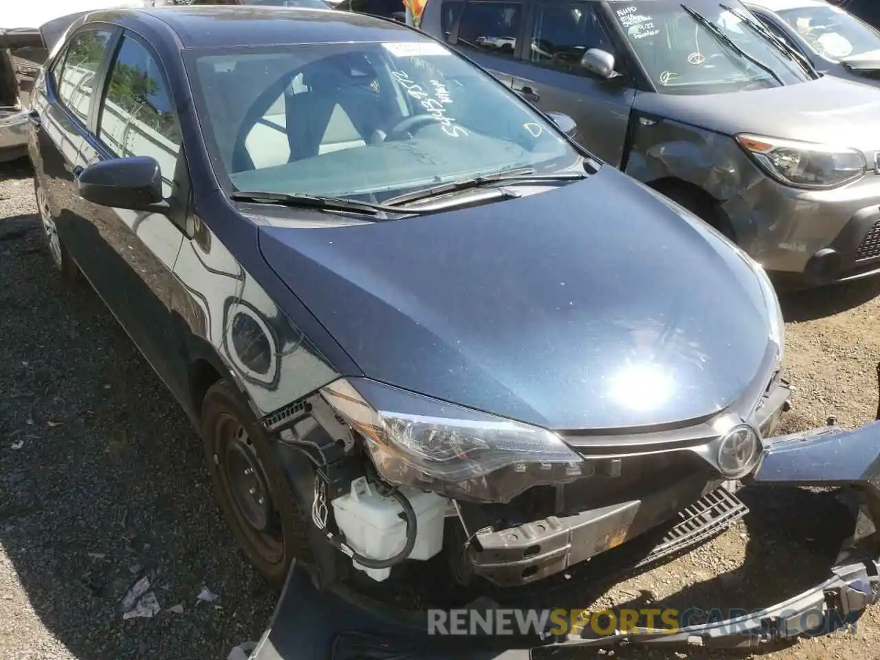 1 Photograph of a damaged car 2T1BURHE1KC243973 TOYOTA COROLLA 2019