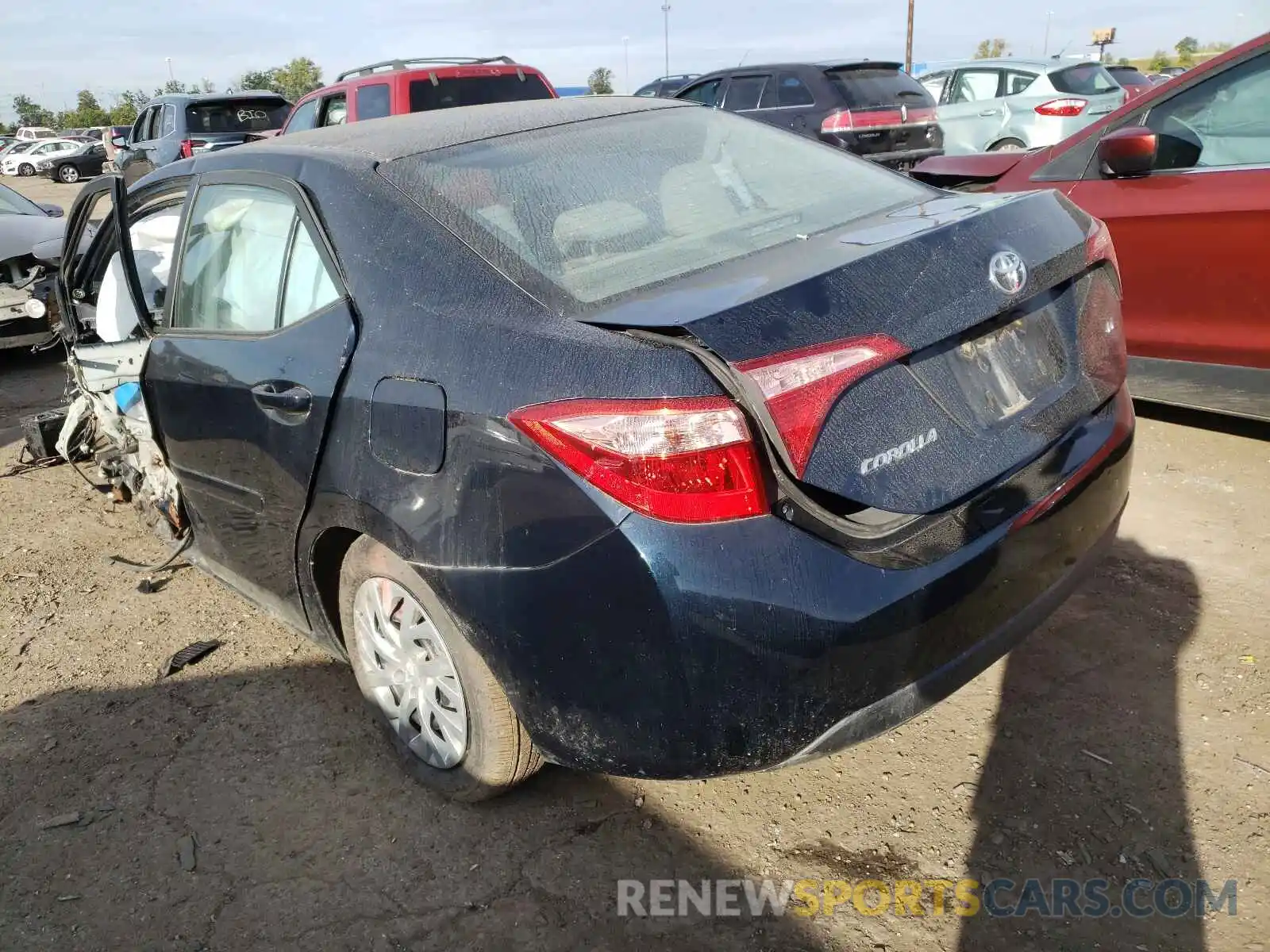 3 Photograph of a damaged car 2T1BURHE1KC244248 TOYOTA COROLLA 2019