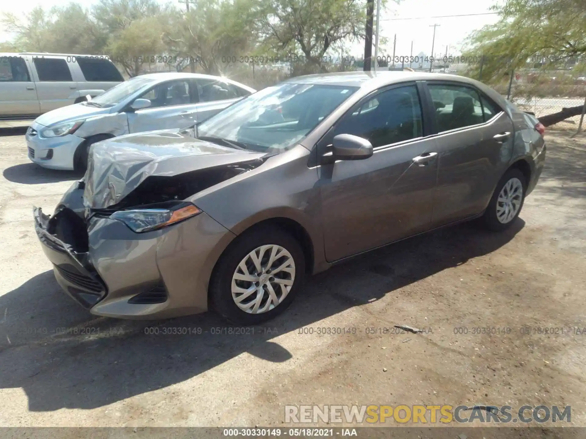 2 Photograph of a damaged car 2T1BURHE1KC245075 TOYOTA COROLLA 2019