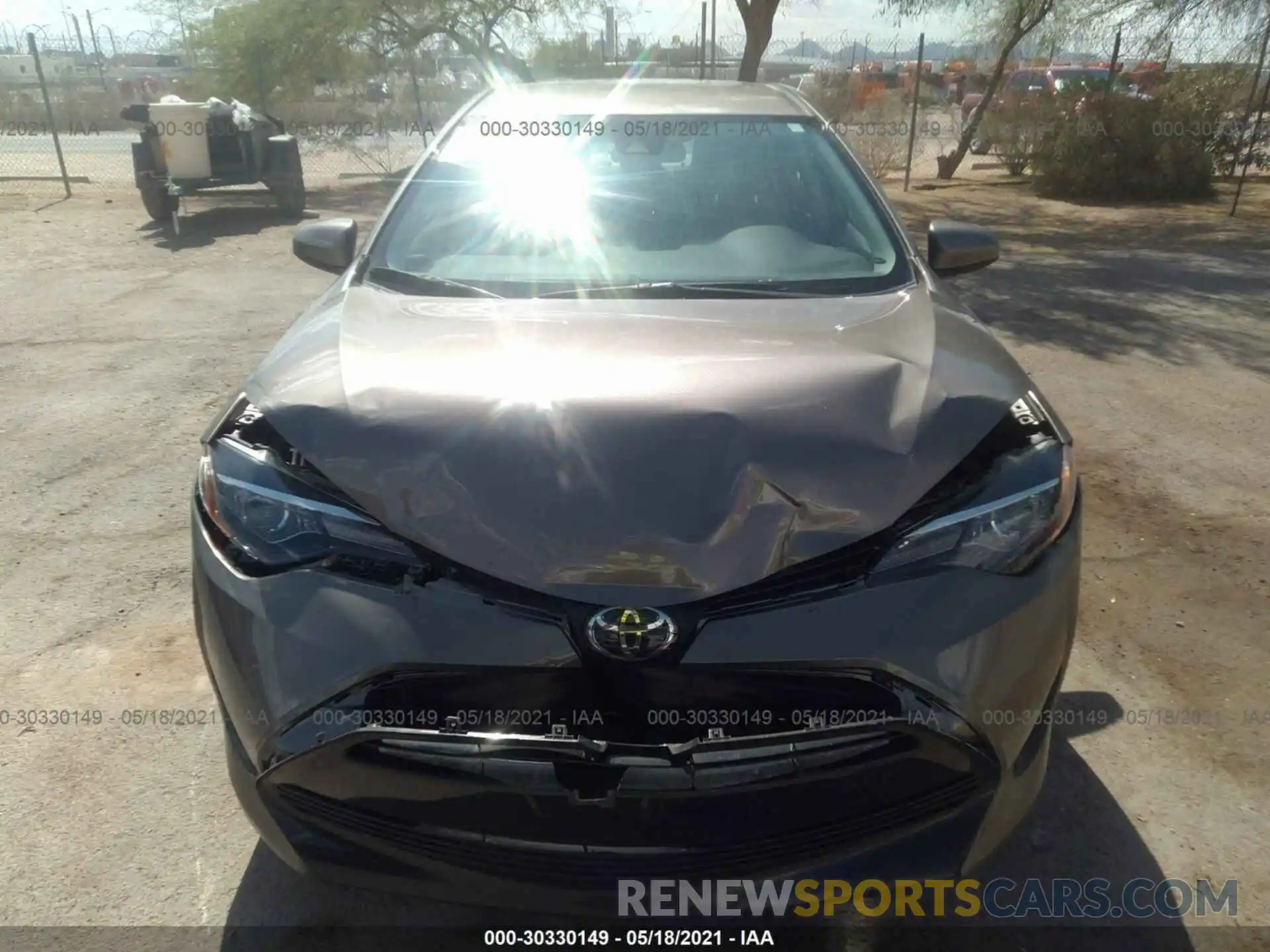 6 Photograph of a damaged car 2T1BURHE1KC245075 TOYOTA COROLLA 2019