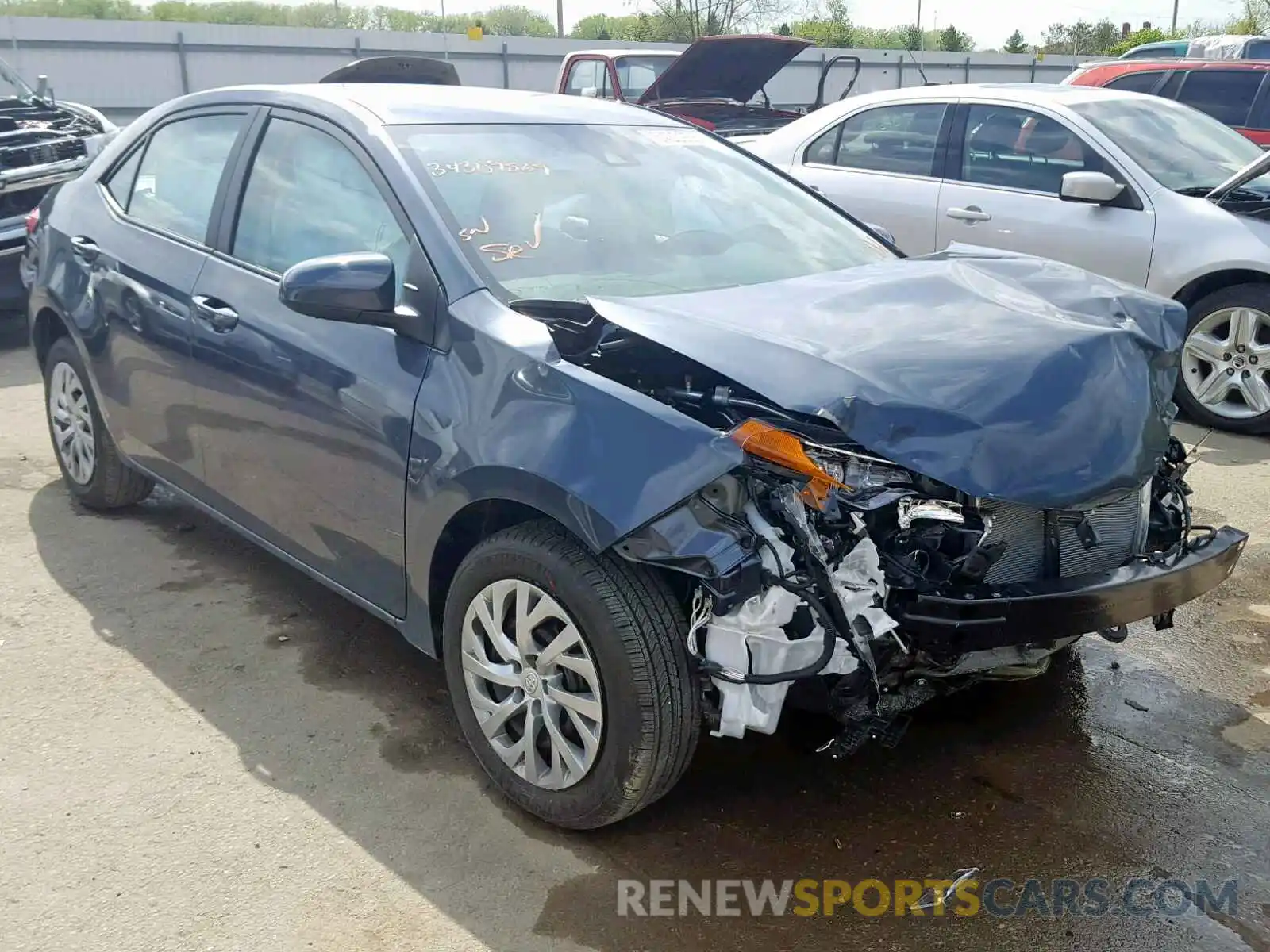 1 Photograph of a damaged car 2T1BURHE1KC245657 TOYOTA COROLLA 2019