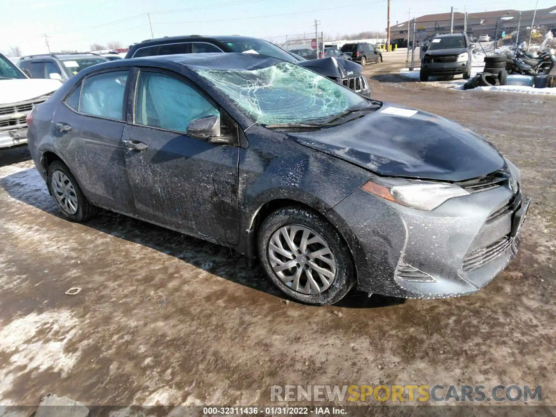 1 Photograph of a damaged car 2T1BURHE1KC245786 TOYOTA COROLLA 2019