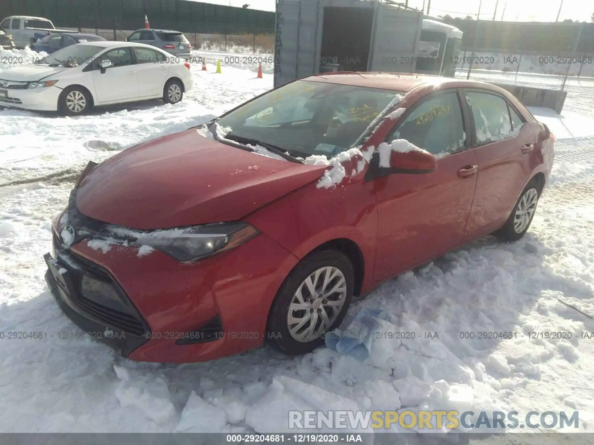 2 Photograph of a damaged car 2T1BURHE1KC246114 TOYOTA COROLLA 2019