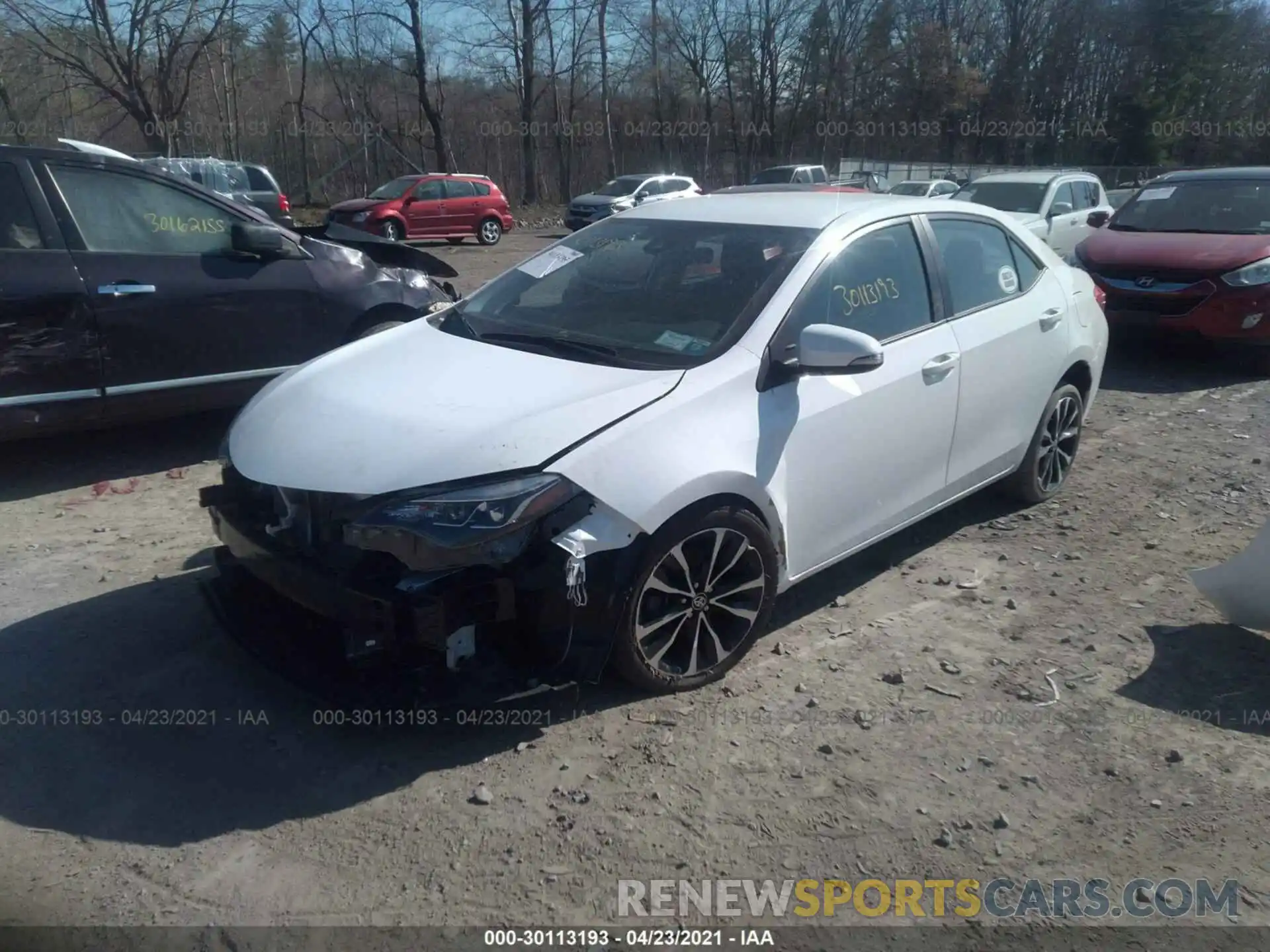 2 Photograph of a damaged car 2T1BURHE1KC246131 TOYOTA COROLLA 2019