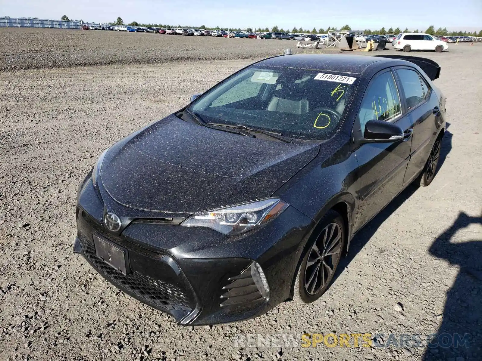 2 Photograph of a damaged car 2T1BURHE1KC246663 TOYOTA COROLLA 2019