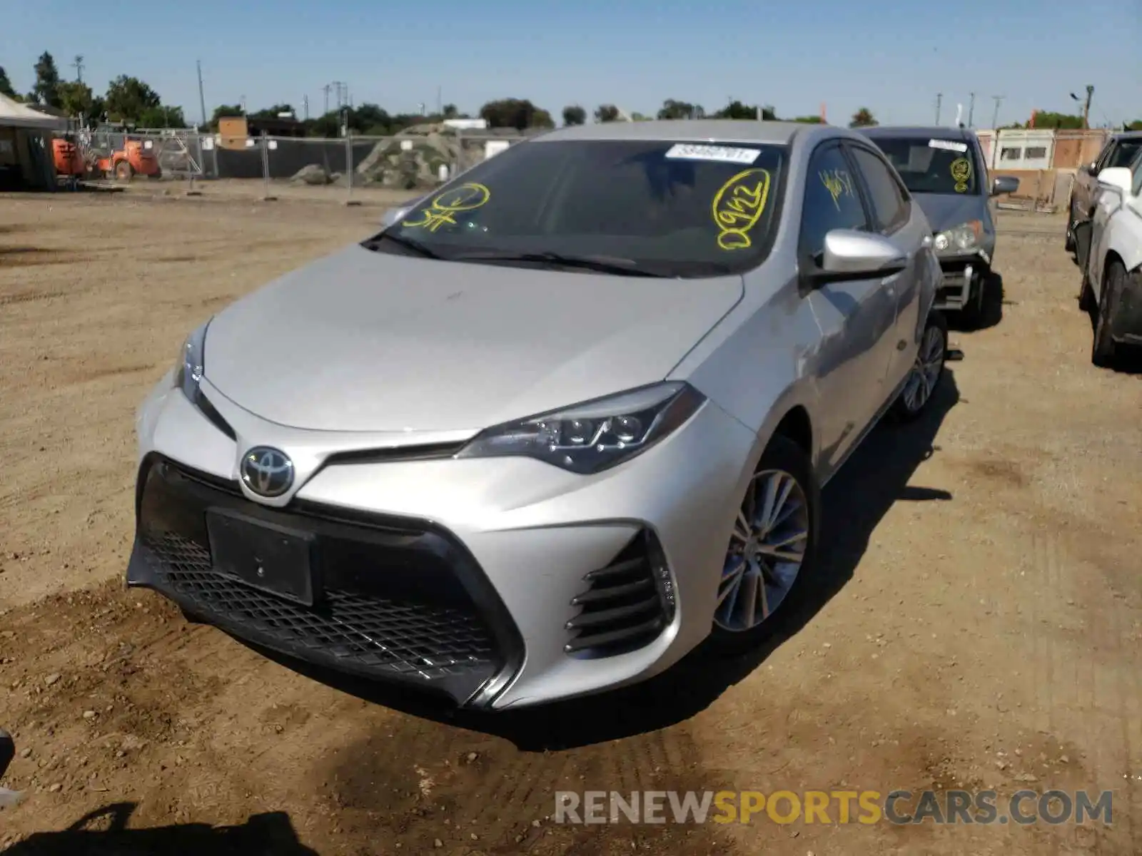 2 Photograph of a damaged car 2T1BURHE1KC246906 TOYOTA COROLLA 2019