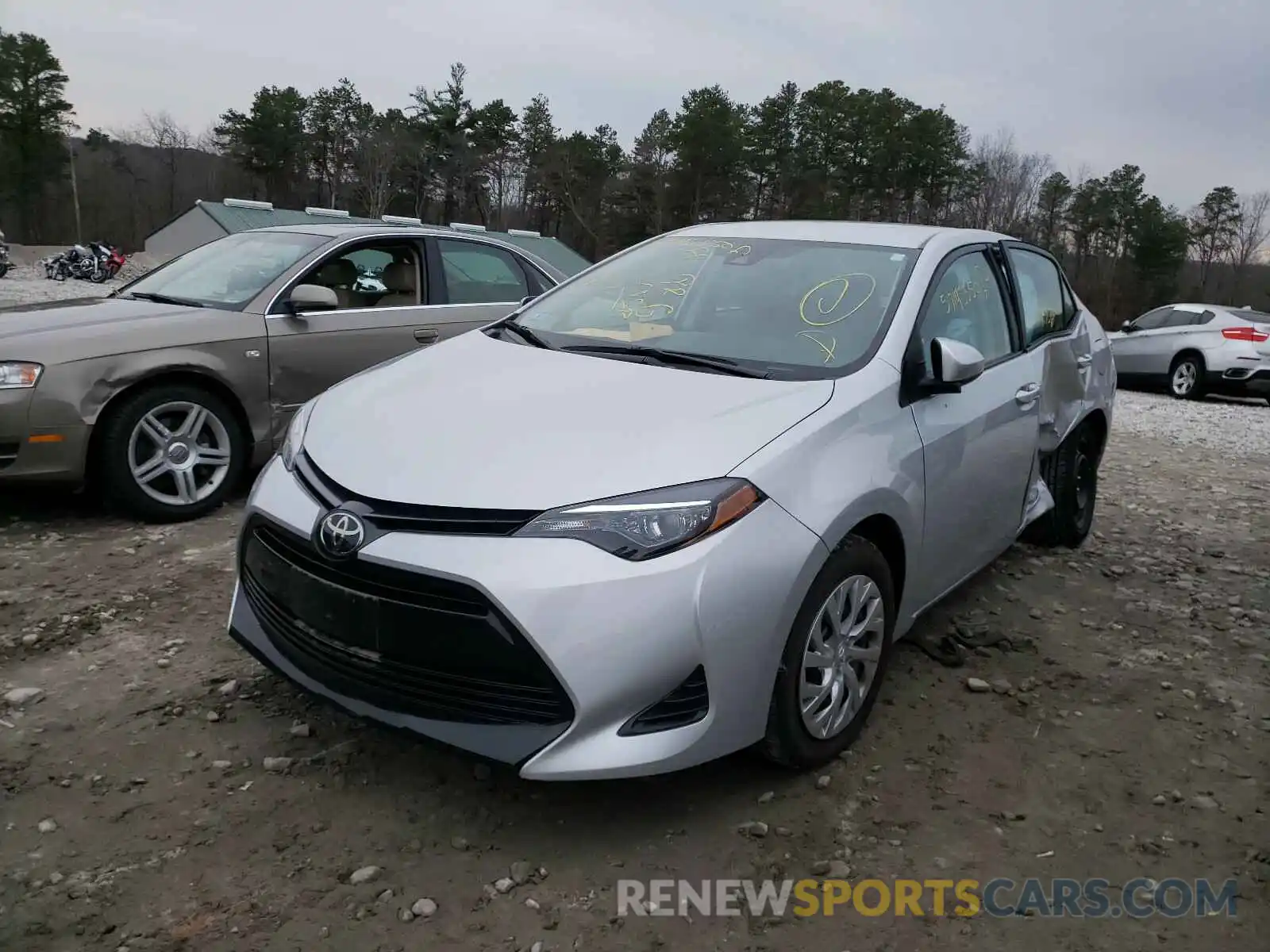 2 Photograph of a damaged car 2T1BURHE1KC247019 TOYOTA COROLLA 2019