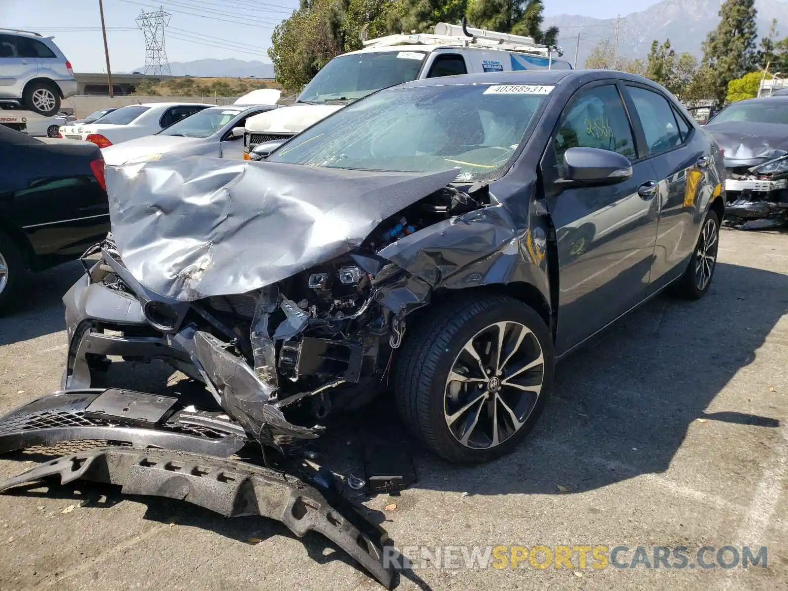 2 Photograph of a damaged car 2T1BURHE2KC125365 TOYOTA COROLLA 2019