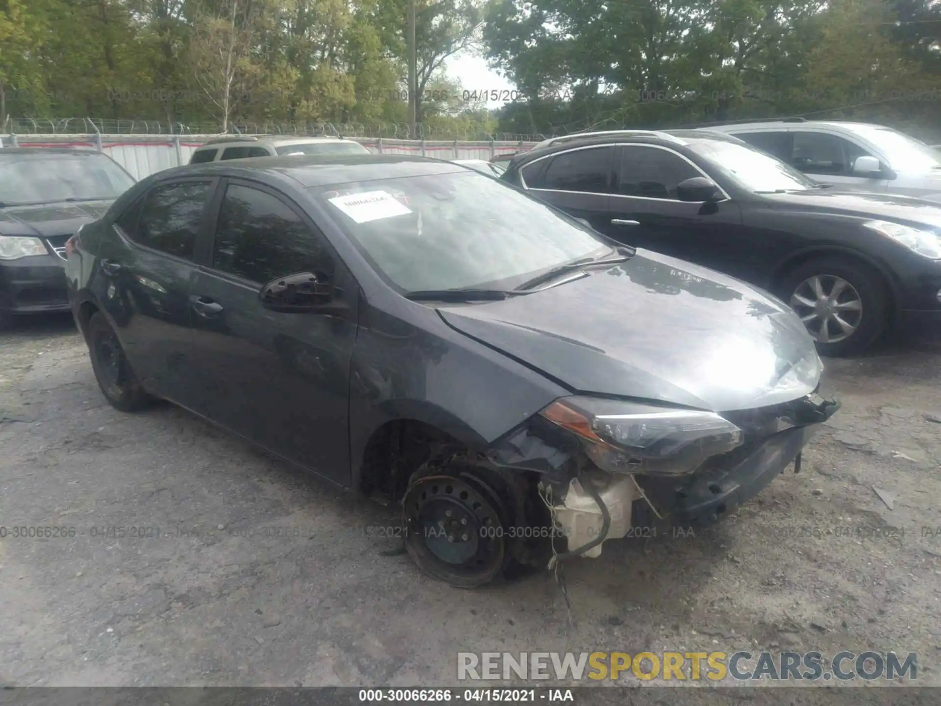 1 Photograph of a damaged car 2T1BURHE2KC125740 TOYOTA COROLLA 2019