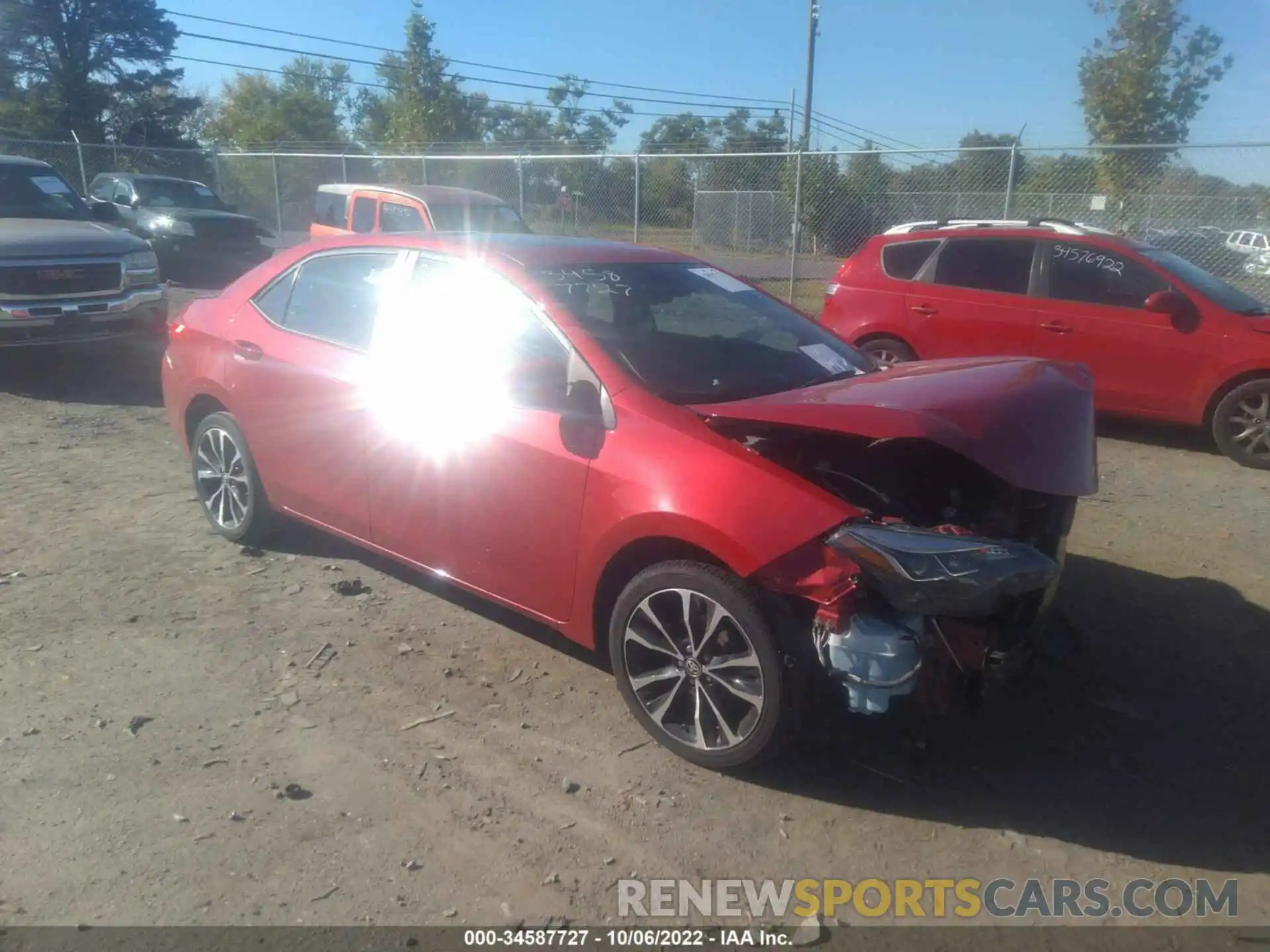 1 Photograph of a damaged car 2T1BURHE2KC127133 TOYOTA COROLLA 2019