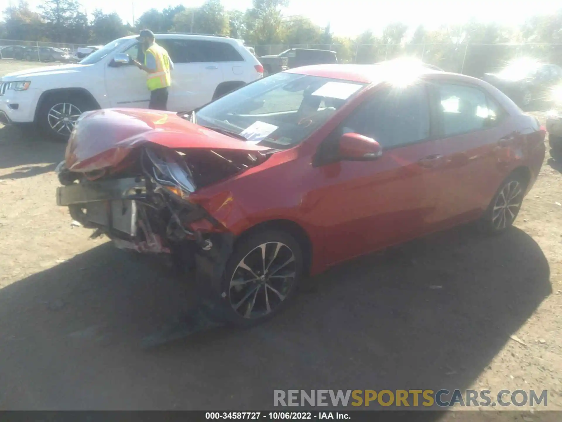 2 Photograph of a damaged car 2T1BURHE2KC127133 TOYOTA COROLLA 2019