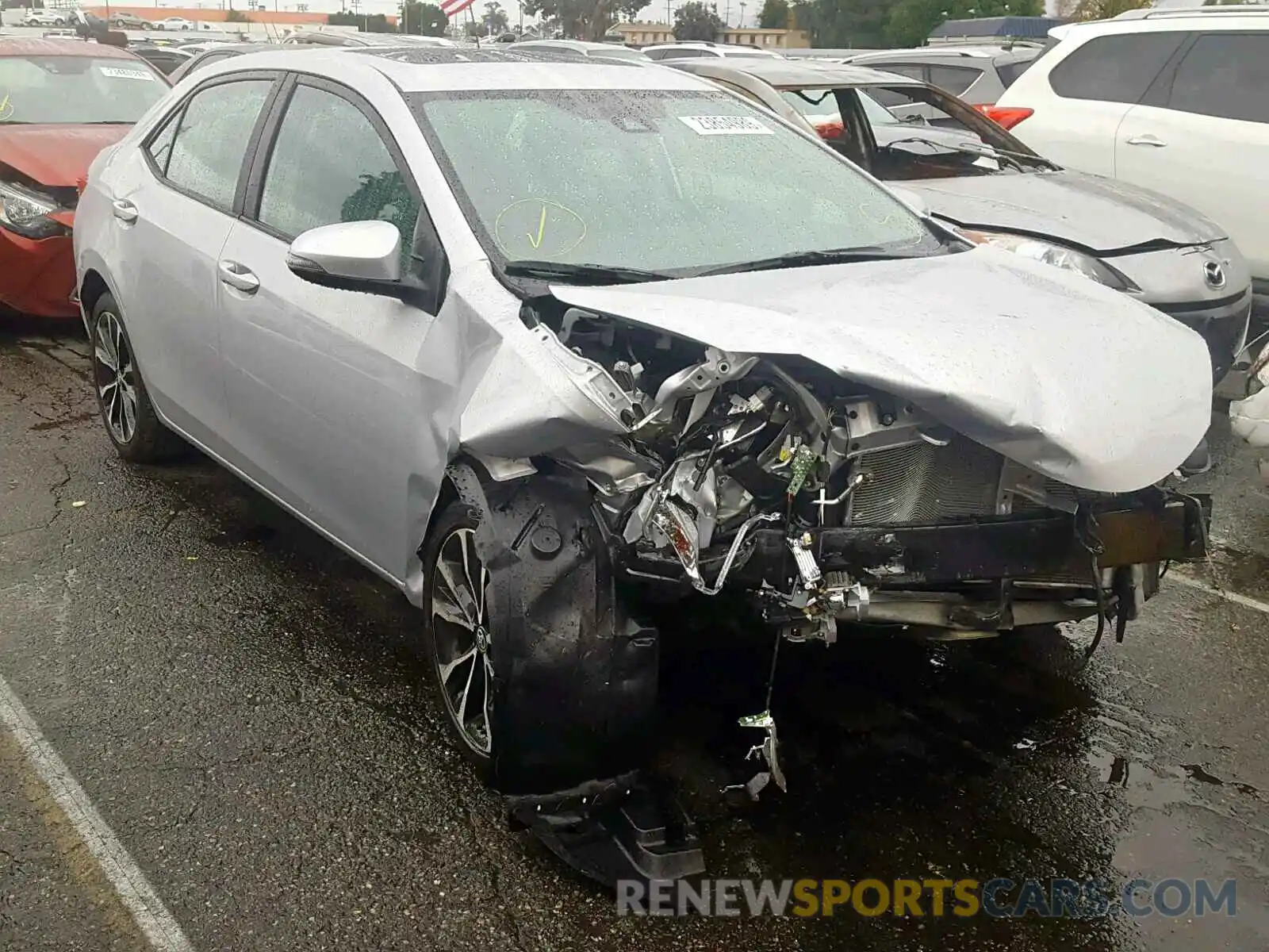 1 Photograph of a damaged car 2T1BURHE2KC127231 TOYOTA COROLLA 2019