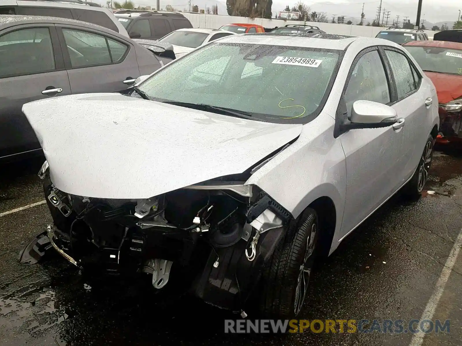 2 Photograph of a damaged car 2T1BURHE2KC127231 TOYOTA COROLLA 2019