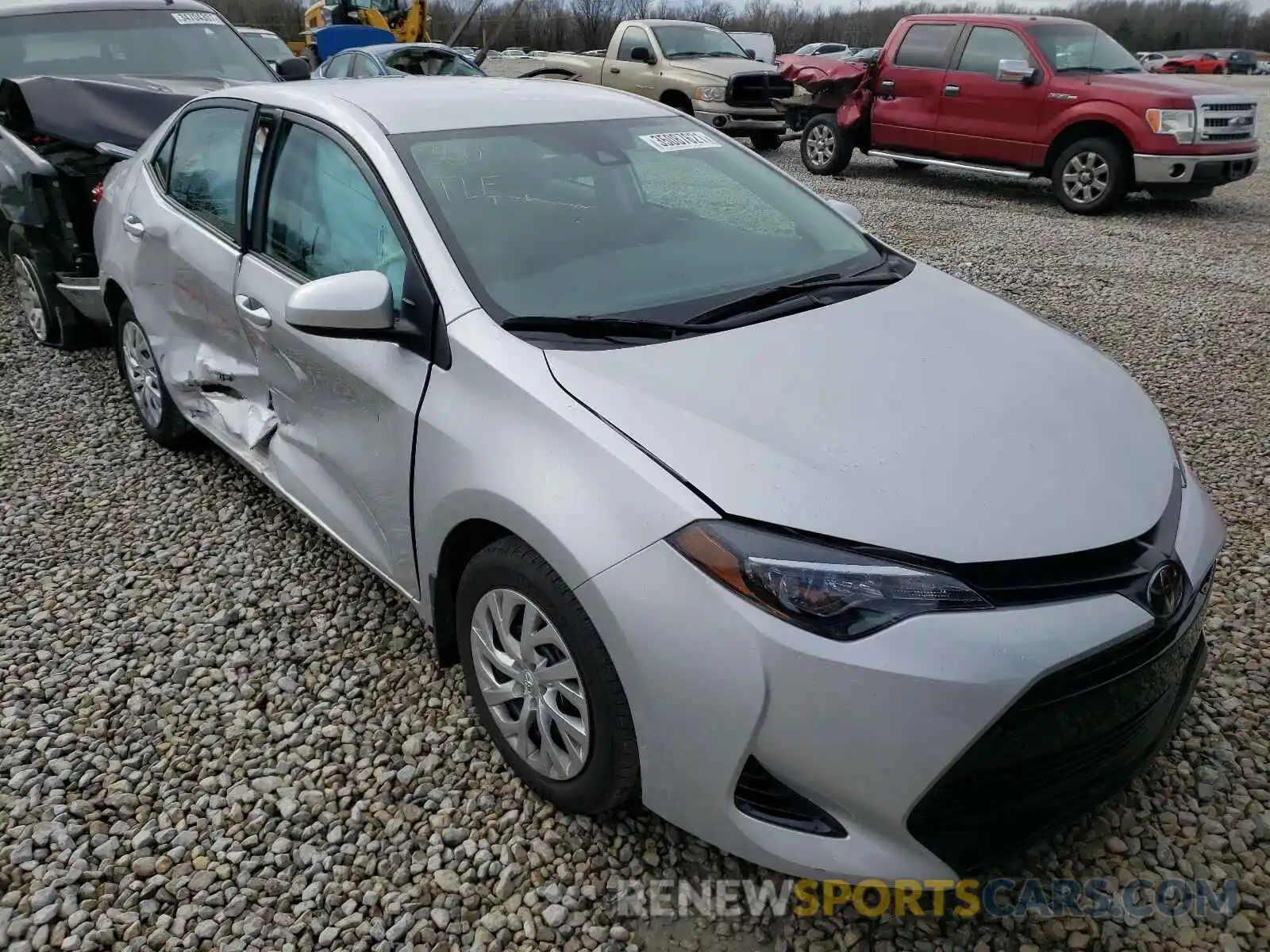 1 Photograph of a damaged car 2T1BURHE2KC129884 TOYOTA COROLLA 2019