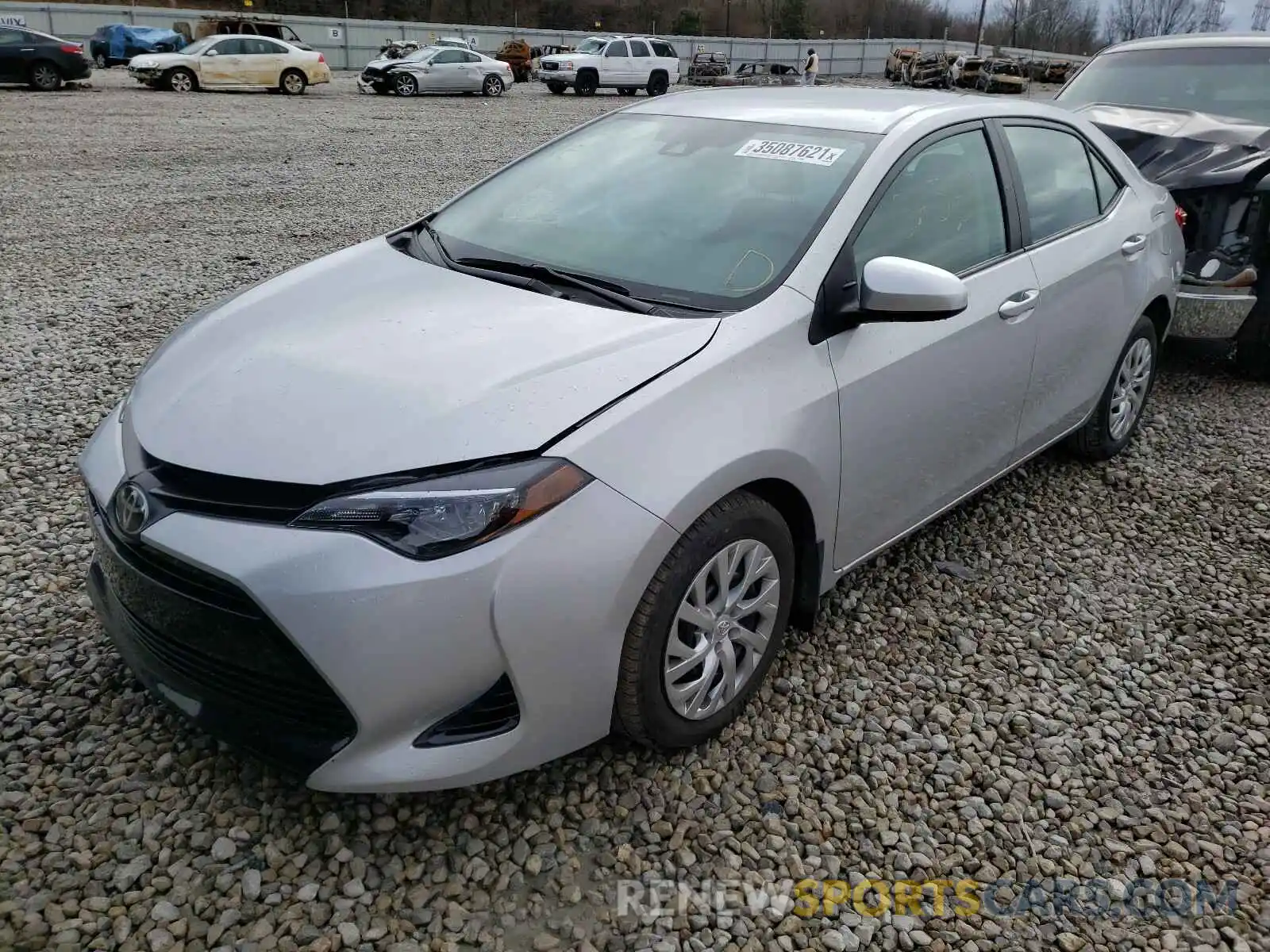 2 Photograph of a damaged car 2T1BURHE2KC129884 TOYOTA COROLLA 2019