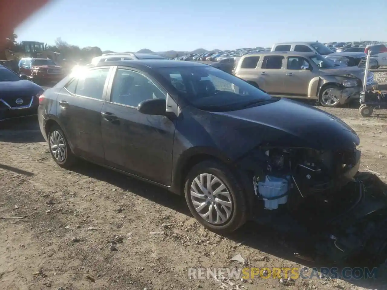 1 Photograph of a damaged car 2T1BURHE2KC130369 TOYOTA COROLLA 2019