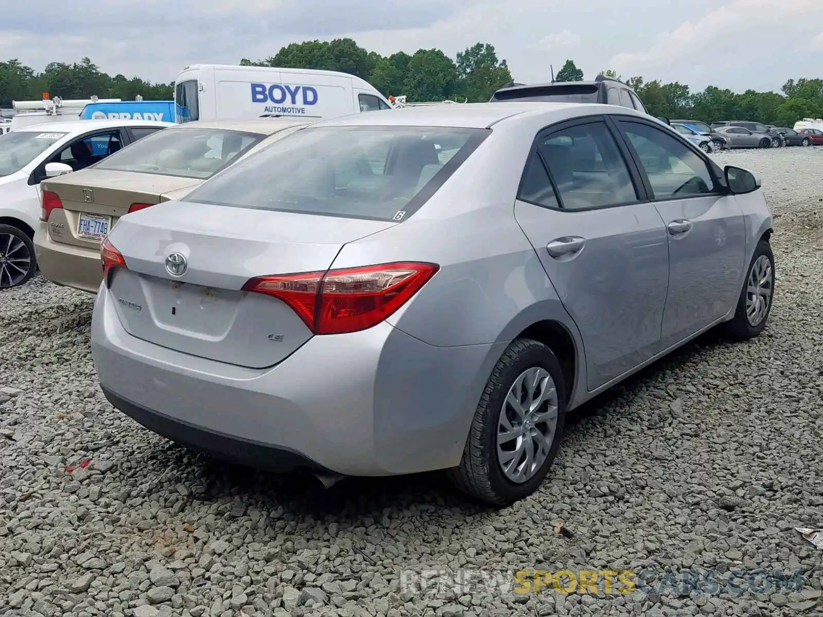 4 Photograph of a damaged car 2T1BURHE2KC130453 TOYOTA COROLLA 2019