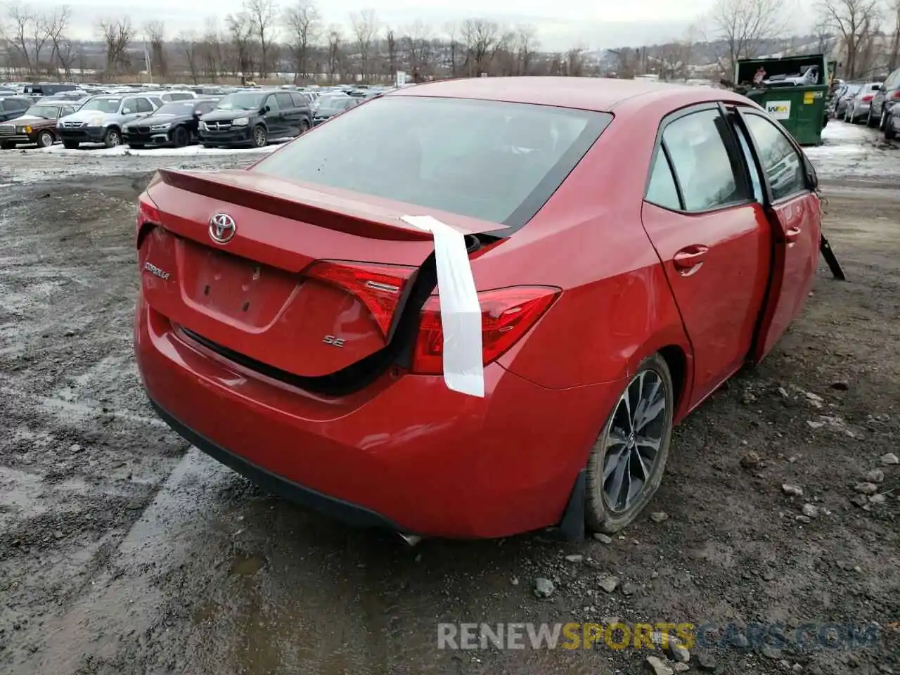 4 Photograph of a damaged car 2T1BURHE2KC130839 TOYOTA COROLLA 2019