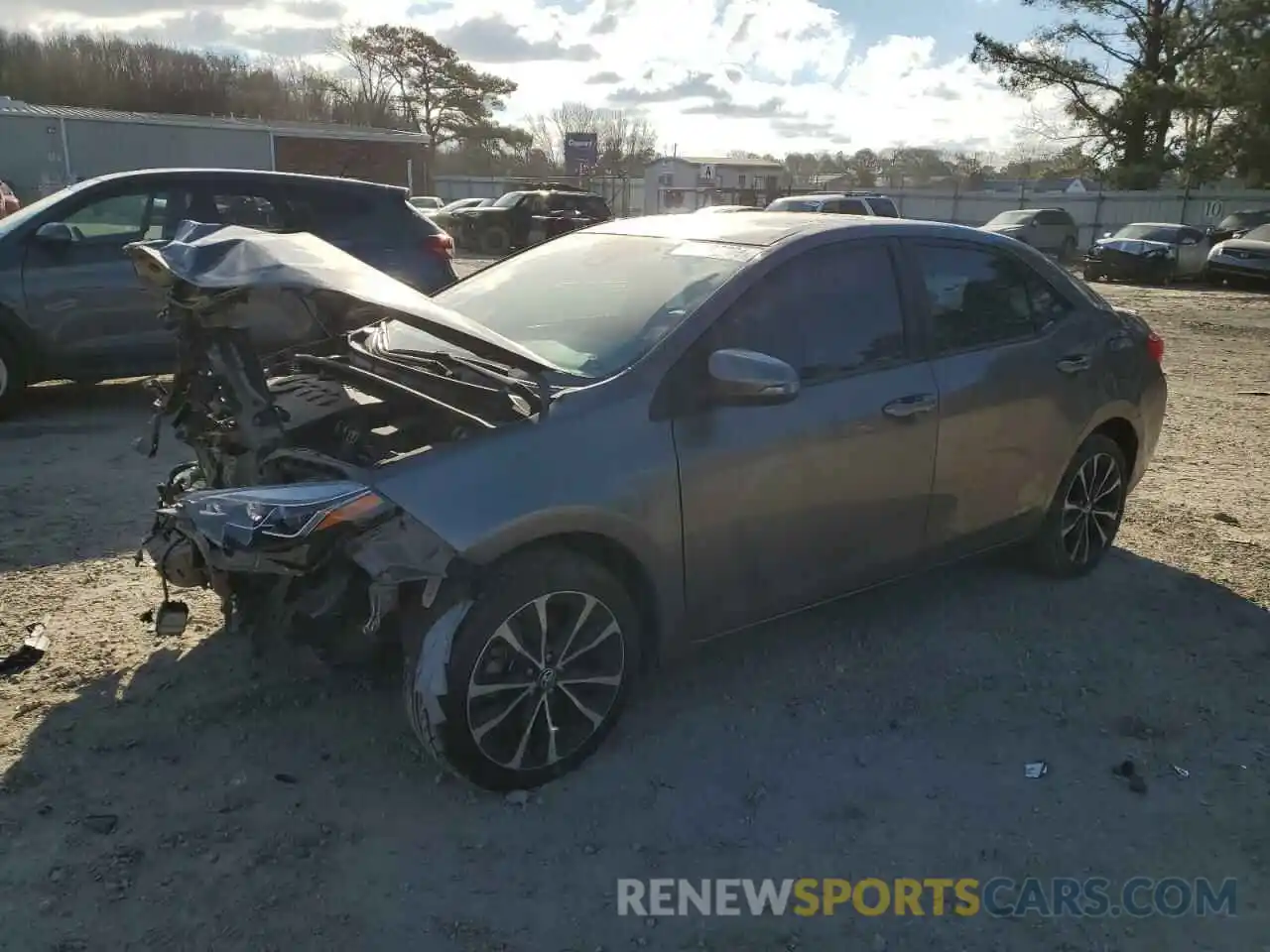 1 Photograph of a damaged car 2T1BURHE2KC130985 TOYOTA COROLLA 2019