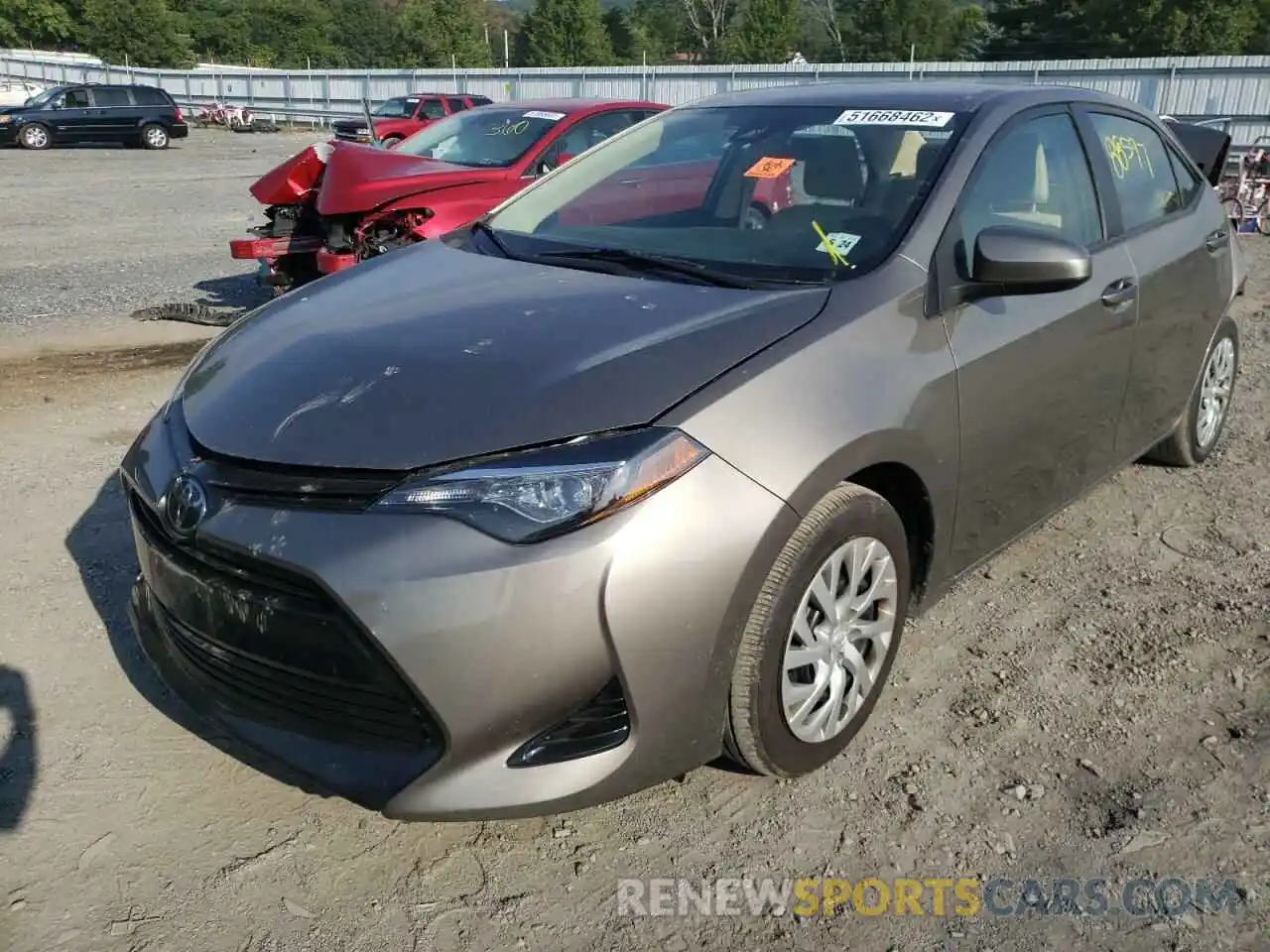 2 Photograph of a damaged car 2T1BURHE2KC131067 TOYOTA COROLLA 2019