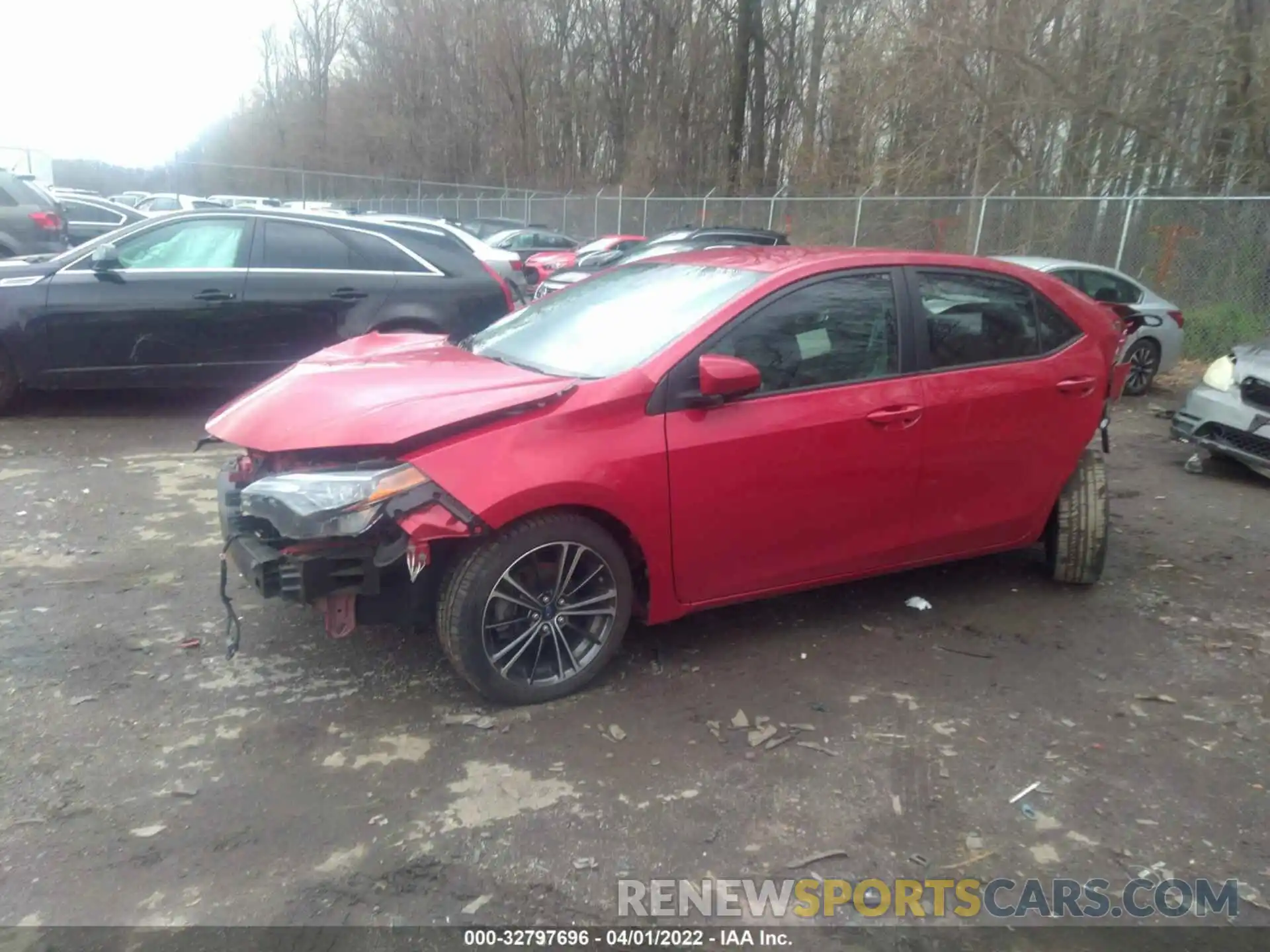 2 Photograph of a damaged car 2T1BURHE2KC131778 TOYOTA COROLLA 2019