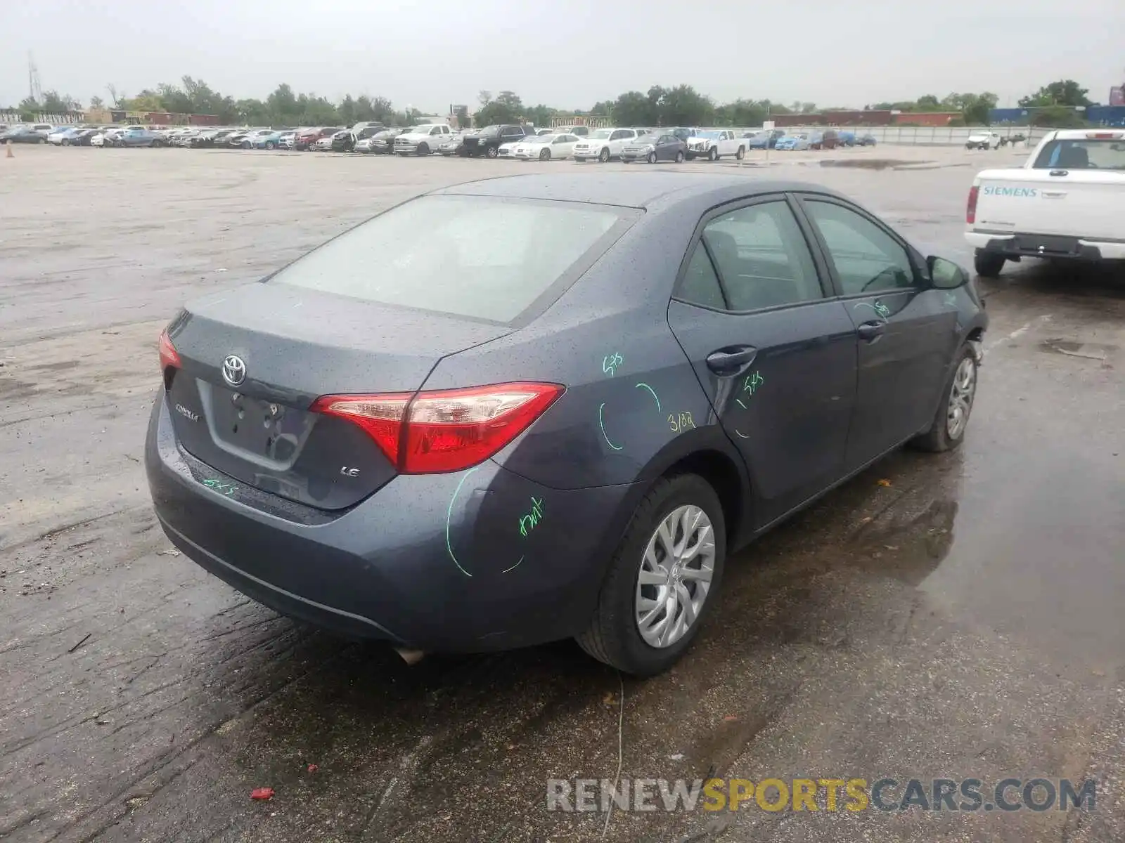 4 Photograph of a damaged car 2T1BURHE2KC132218 TOYOTA COROLLA 2019