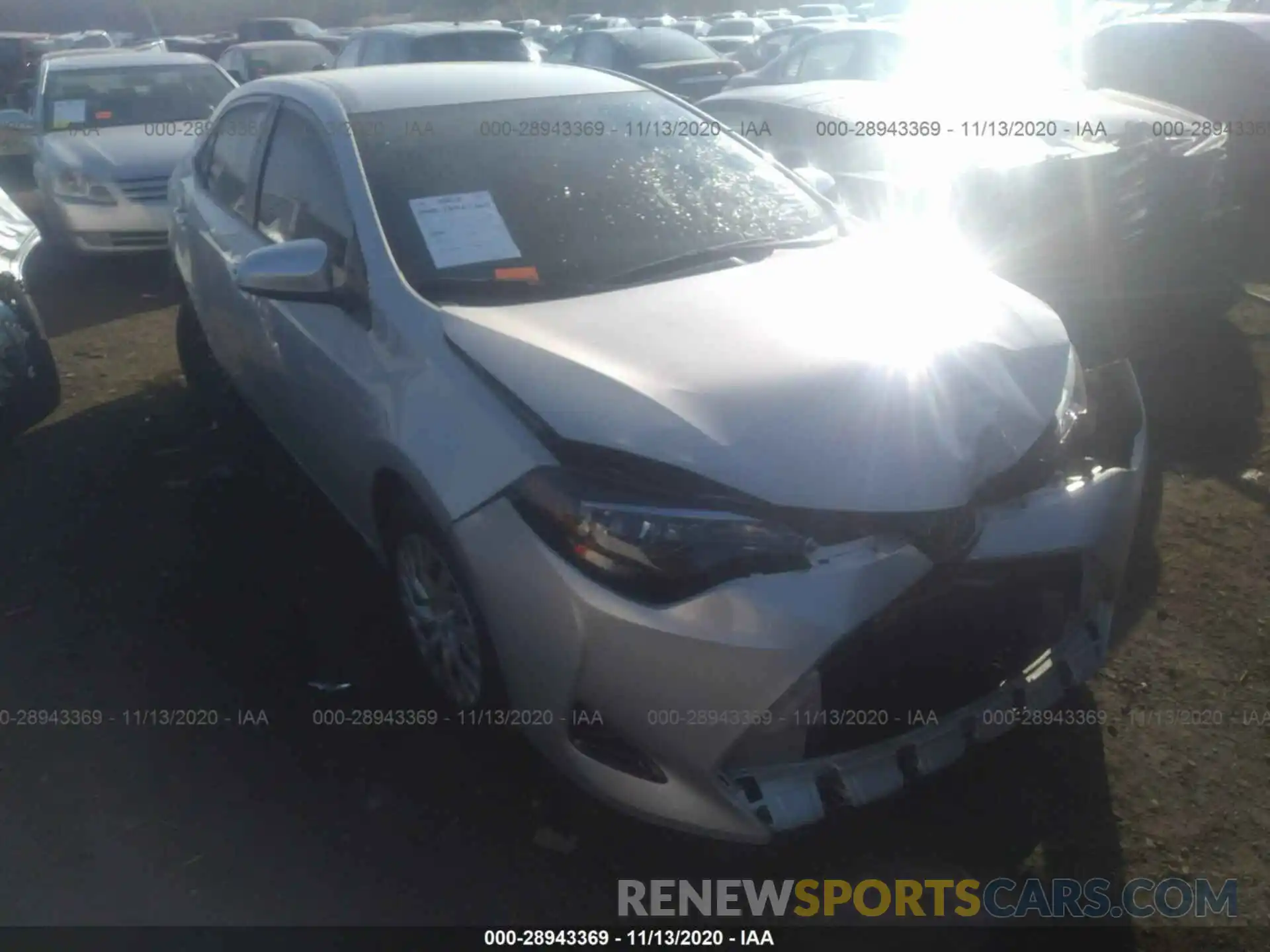 1 Photograph of a damaged car 2T1BURHE2KC132302 TOYOTA COROLLA 2019