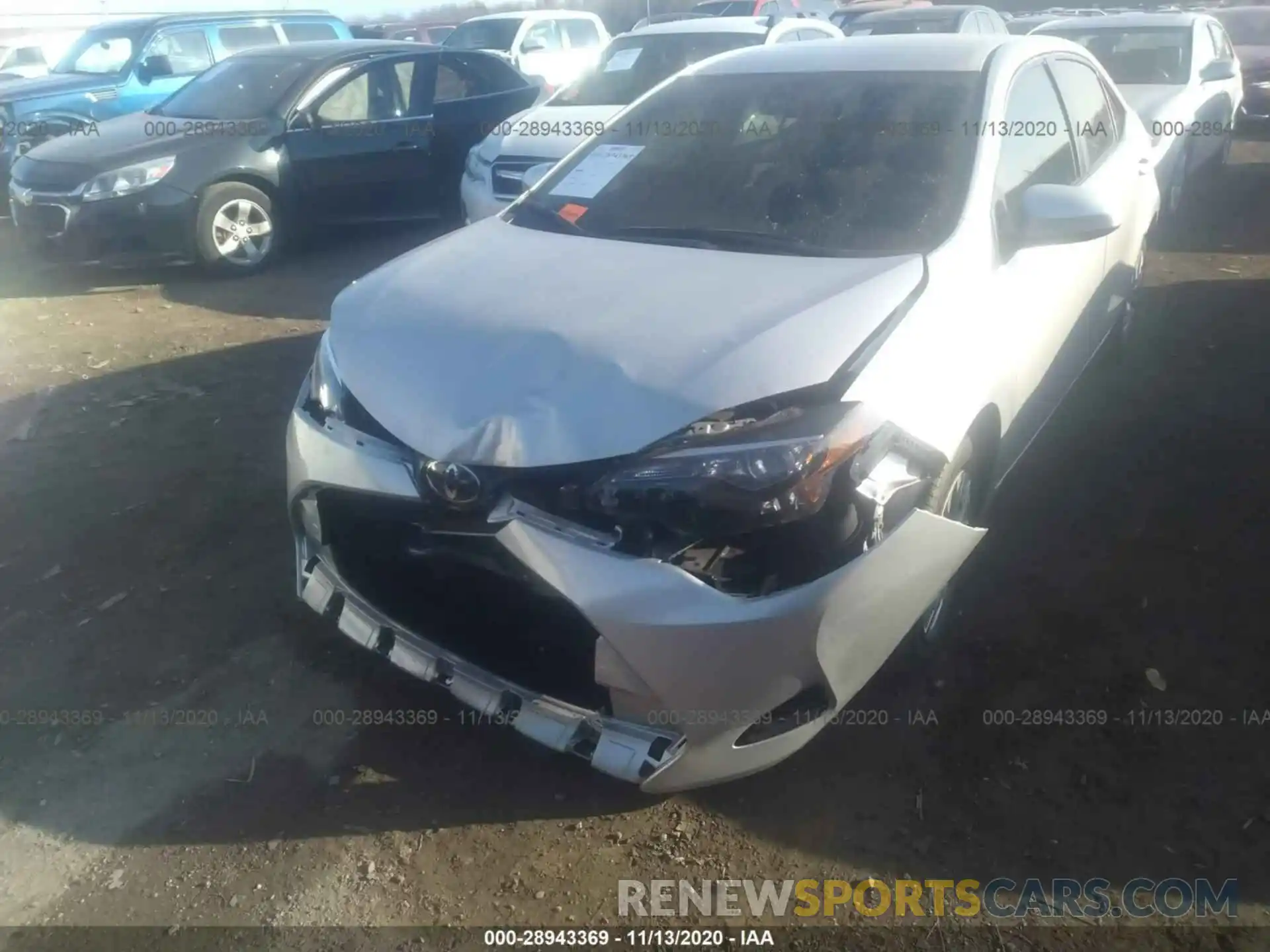 2 Photograph of a damaged car 2T1BURHE2KC132302 TOYOTA COROLLA 2019