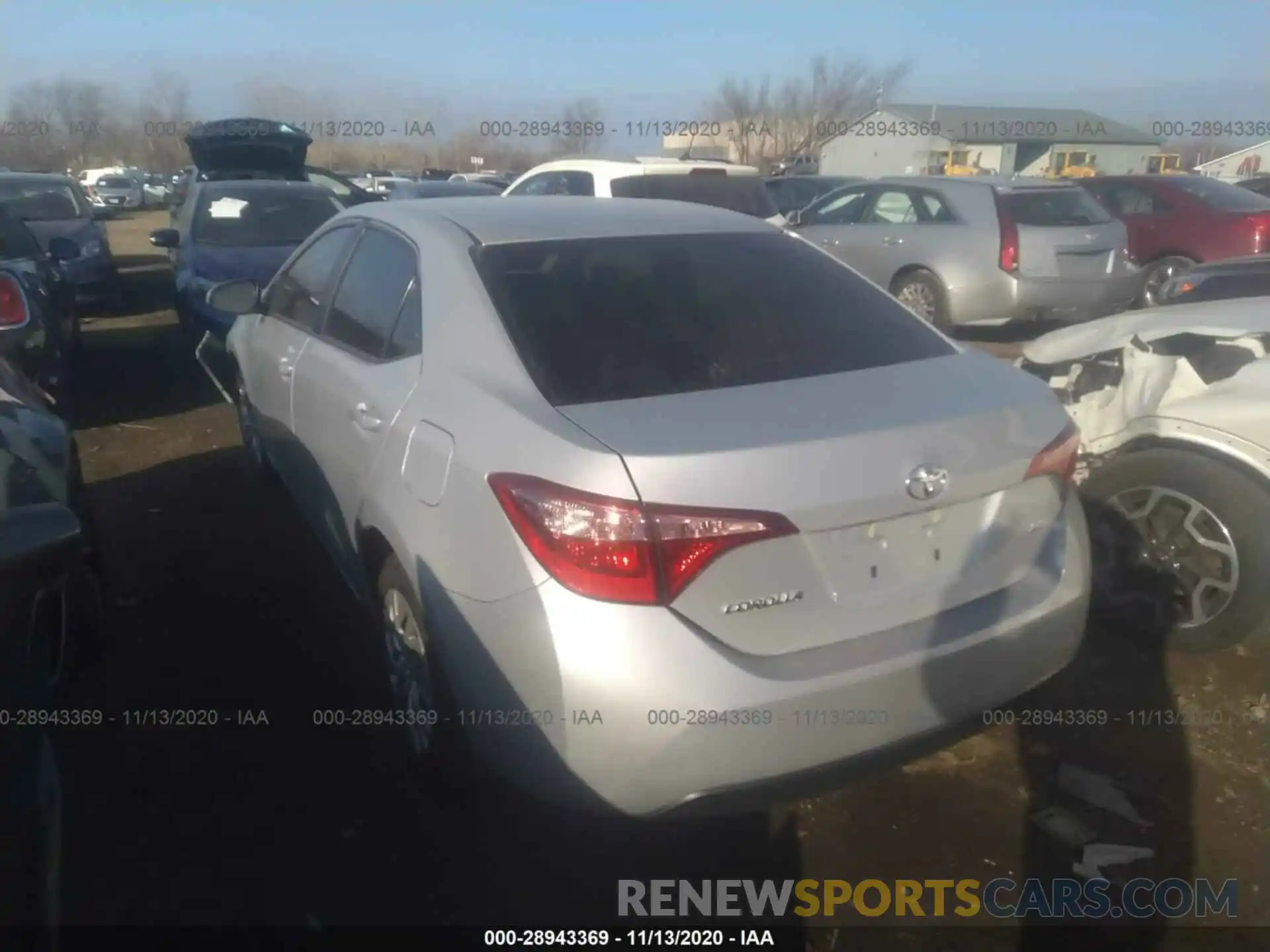 3 Photograph of a damaged car 2T1BURHE2KC132302 TOYOTA COROLLA 2019