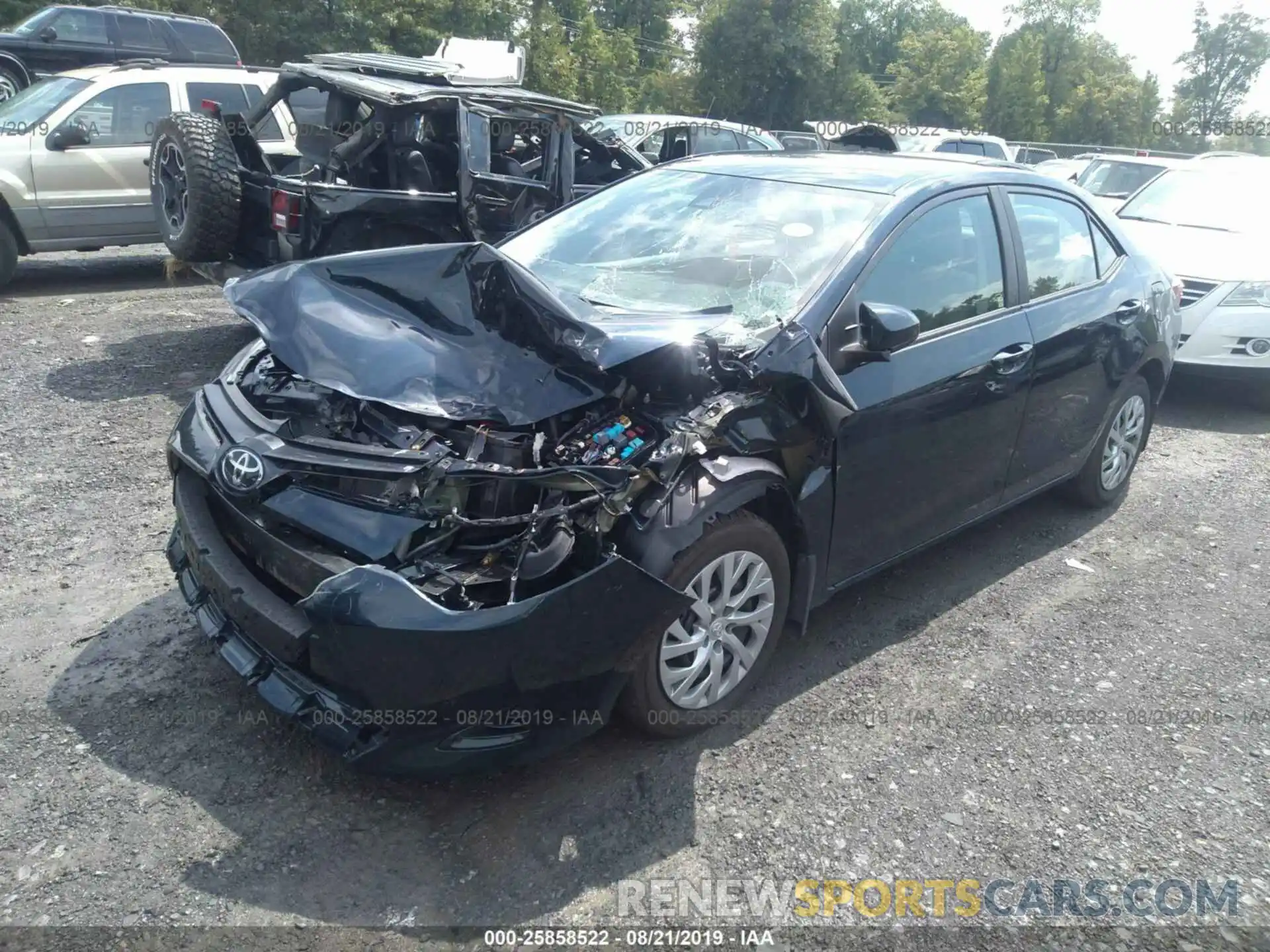 2 Photograph of a damaged car 2T1BURHE2KC132669 TOYOTA COROLLA 2019