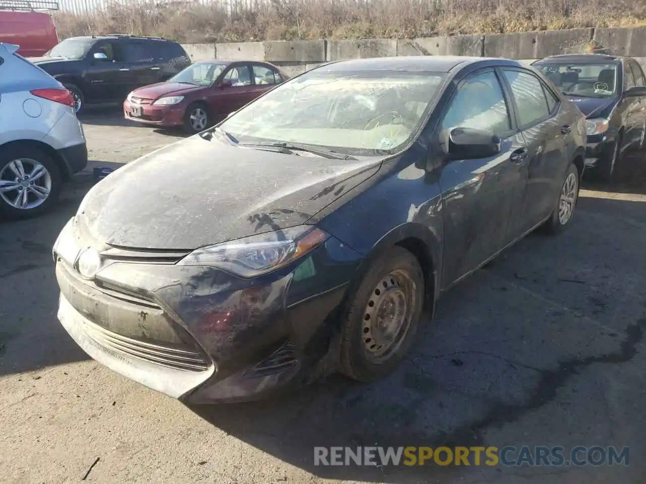 2 Photograph of a damaged car 2T1BURHE2KC132705 TOYOTA COROLLA 2019