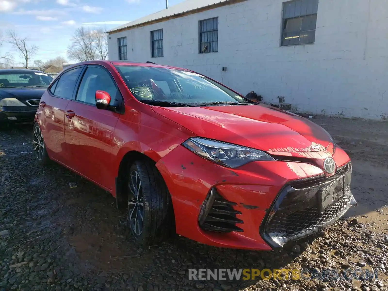 1 Photograph of a damaged car 2T1BURHE2KC133370 TOYOTA COROLLA 2019