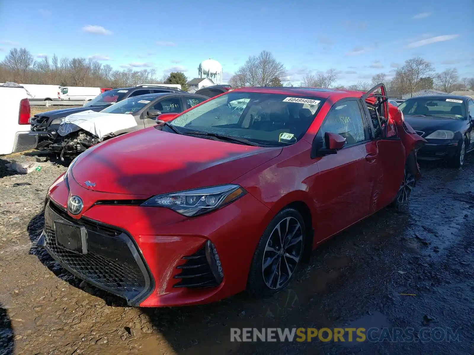 2 Photograph of a damaged car 2T1BURHE2KC133370 TOYOTA COROLLA 2019