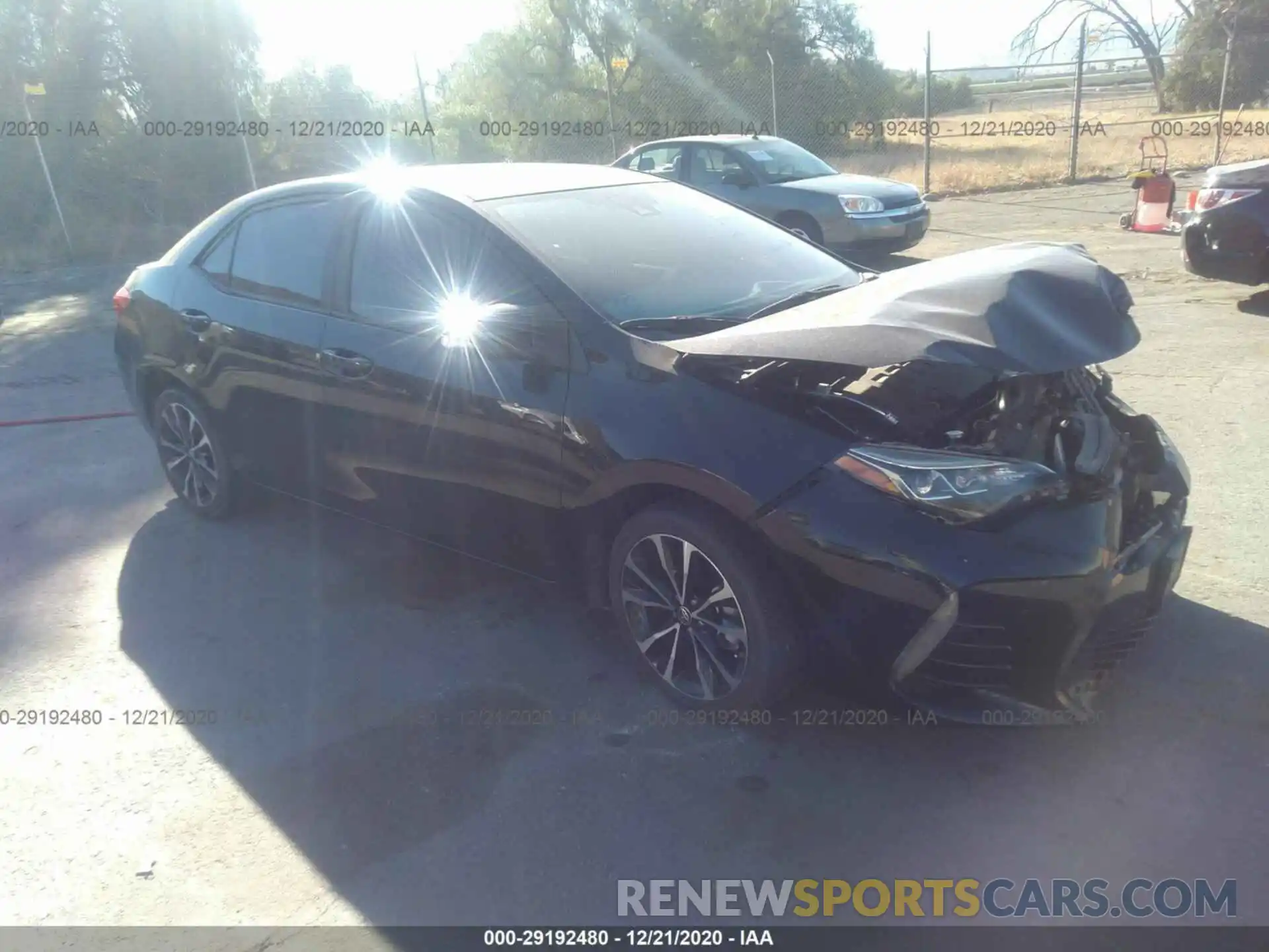 1 Photograph of a damaged car 2T1BURHE2KC134020 TOYOTA COROLLA 2019