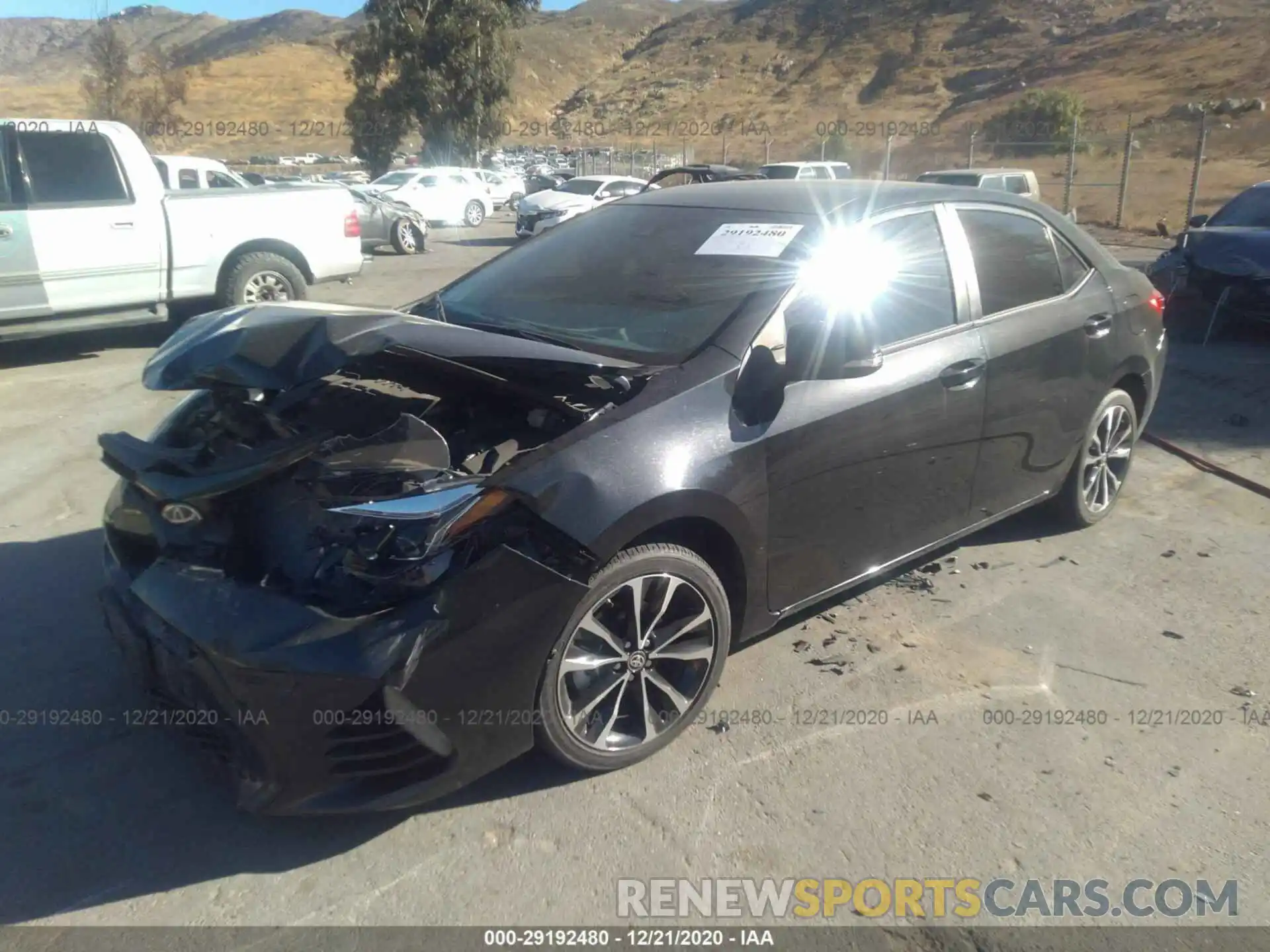 2 Photograph of a damaged car 2T1BURHE2KC134020 TOYOTA COROLLA 2019