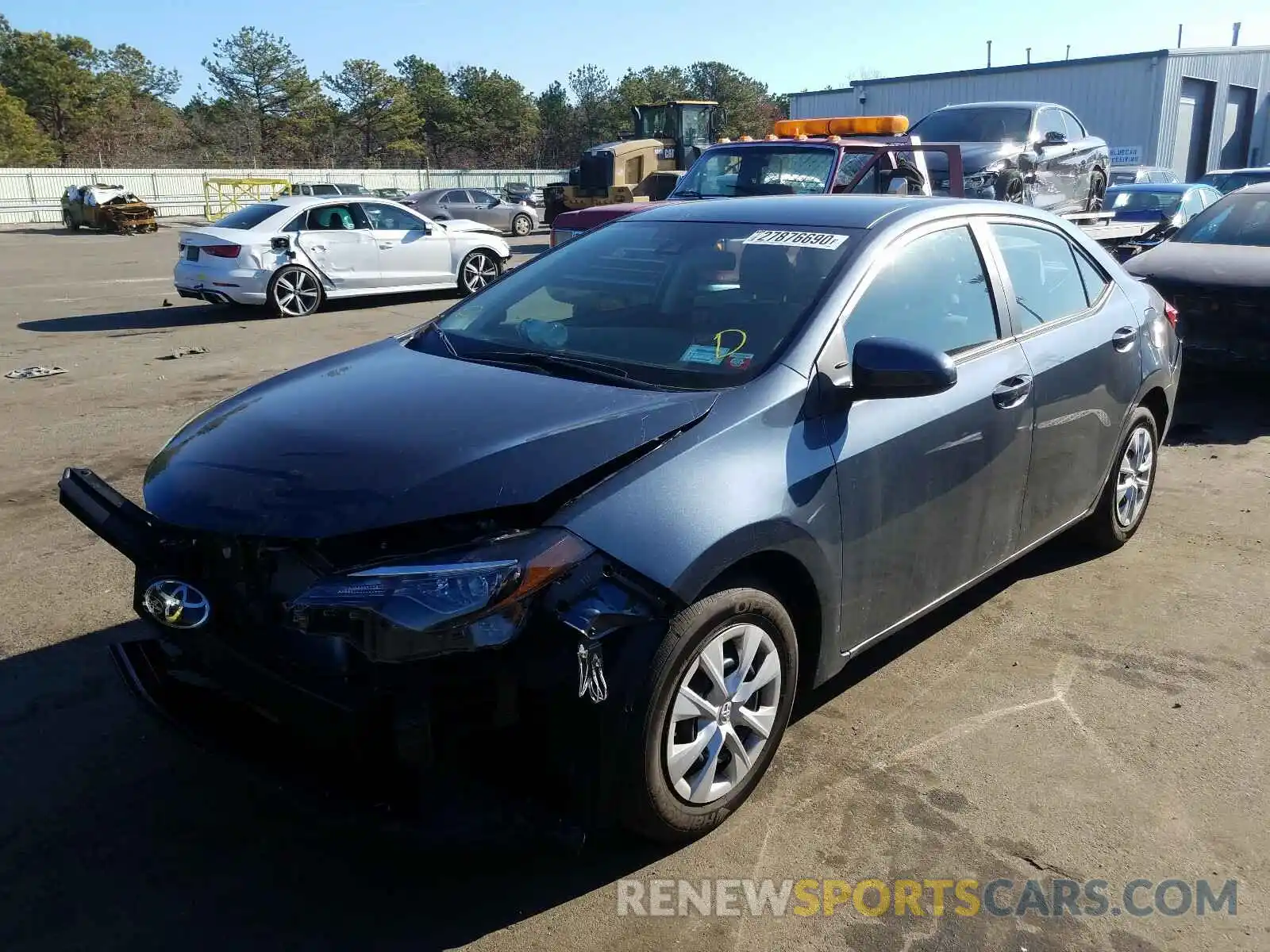 2 Photograph of a damaged car 2T1BURHE2KC134888 TOYOTA COROLLA 2019