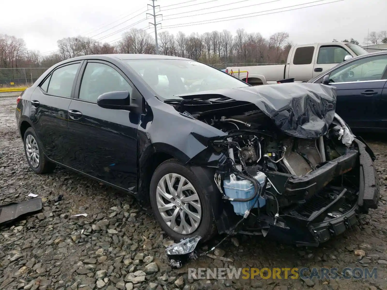 1 Photograph of a damaged car 2T1BURHE2KC135779 TOYOTA COROLLA 2019