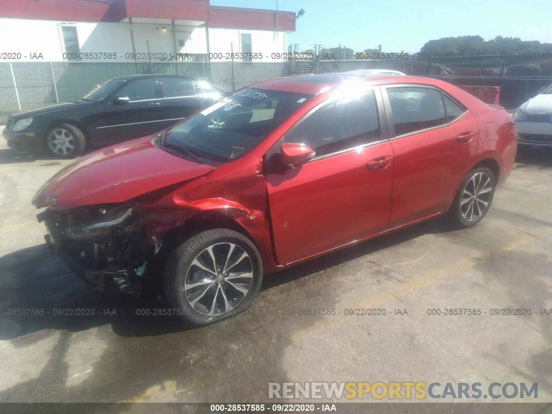 2 Photograph of a damaged car 2T1BURHE2KC135877 TOYOTA COROLLA 2019