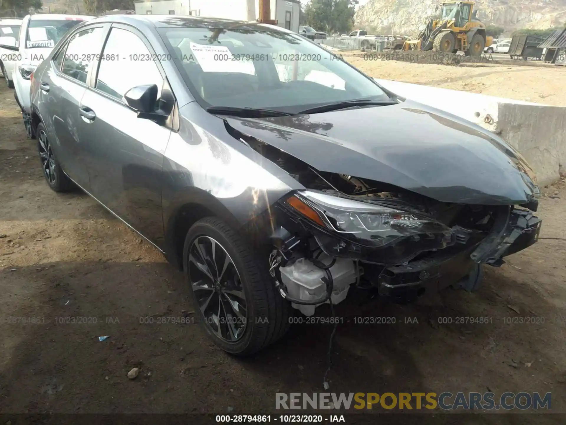 1 Photograph of a damaged car 2T1BURHE2KC136043 TOYOTA COROLLA 2019