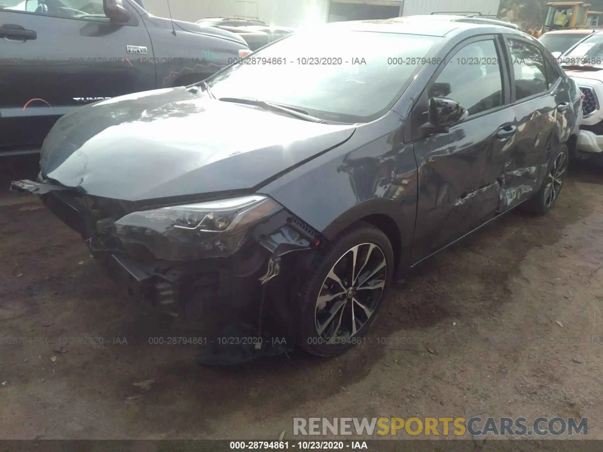 2 Photograph of a damaged car 2T1BURHE2KC136043 TOYOTA COROLLA 2019