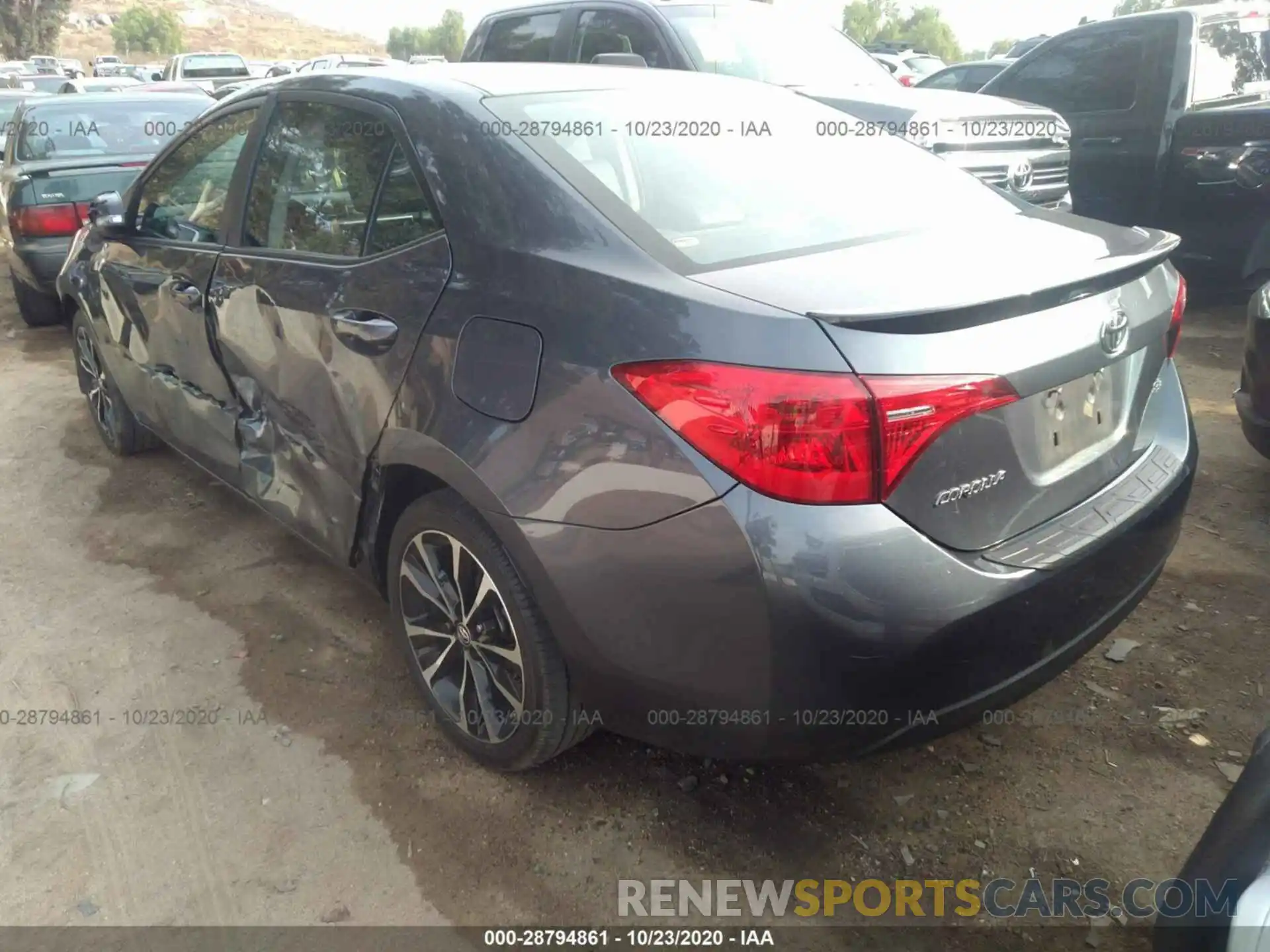 3 Photograph of a damaged car 2T1BURHE2KC136043 TOYOTA COROLLA 2019