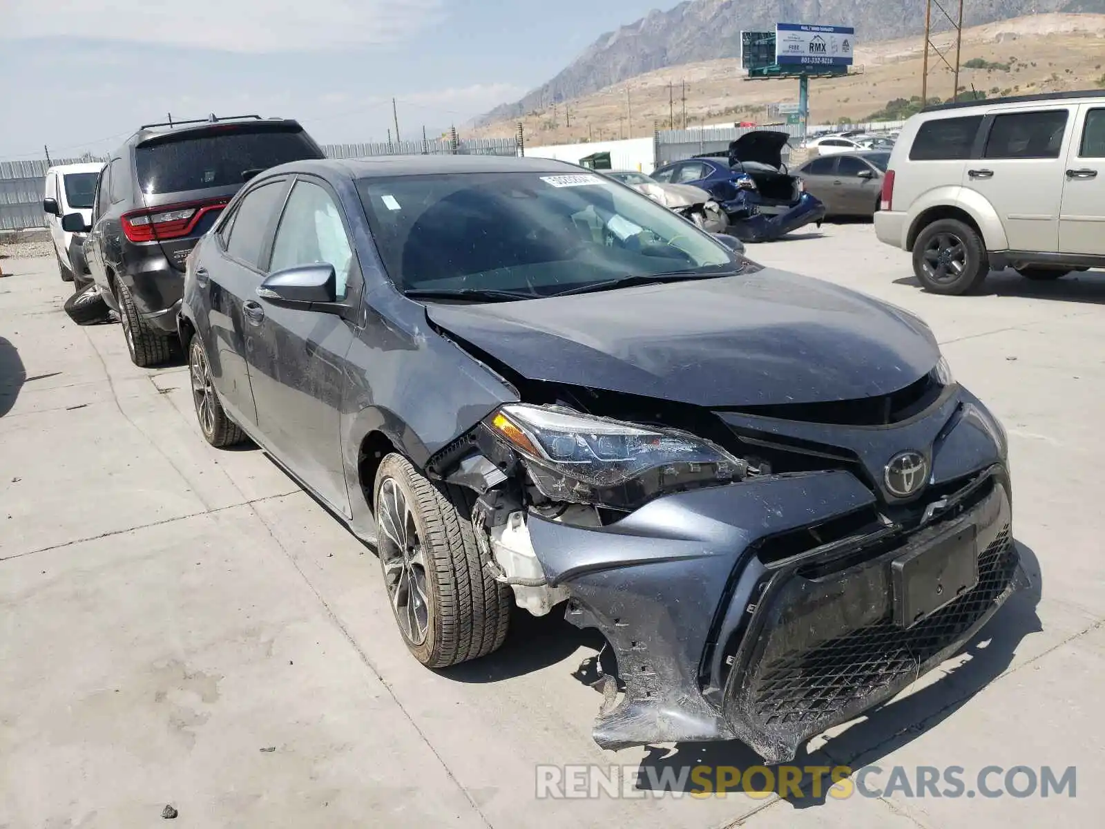 1 Photograph of a damaged car 2T1BURHE2KC136172 TOYOTA COROLLA 2019