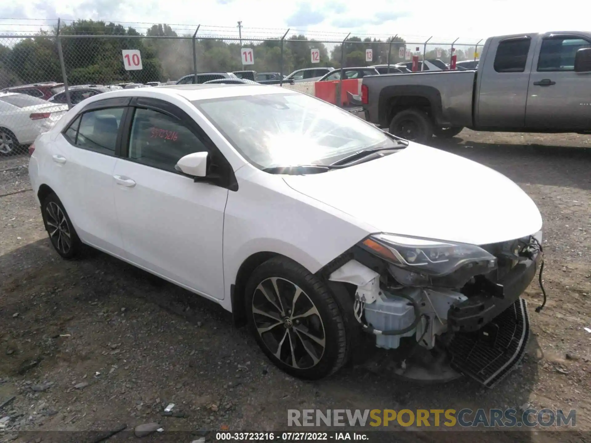 1 Photograph of a damaged car 2T1BURHE2KC136253 TOYOTA COROLLA 2019