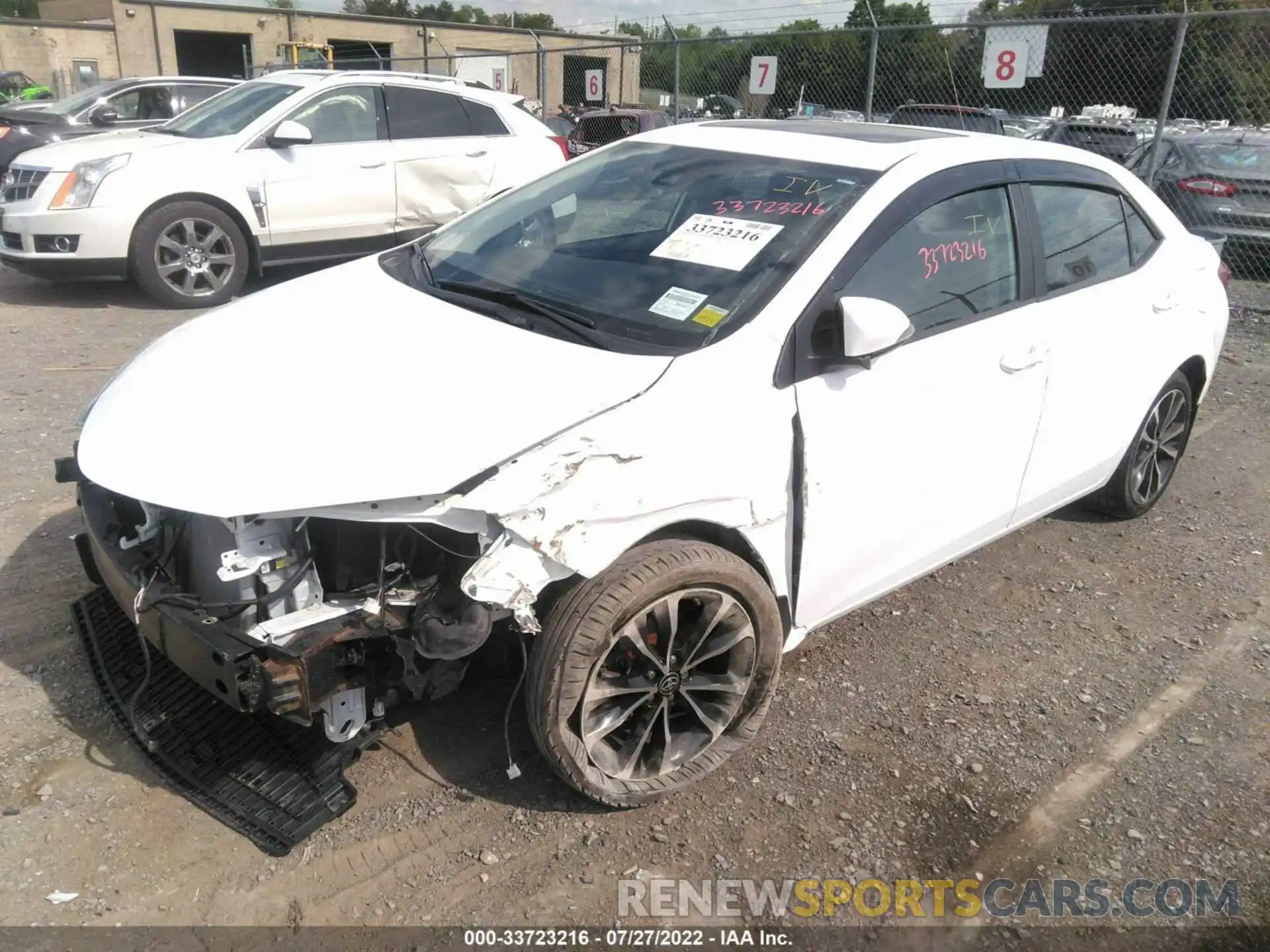 2 Photograph of a damaged car 2T1BURHE2KC136253 TOYOTA COROLLA 2019